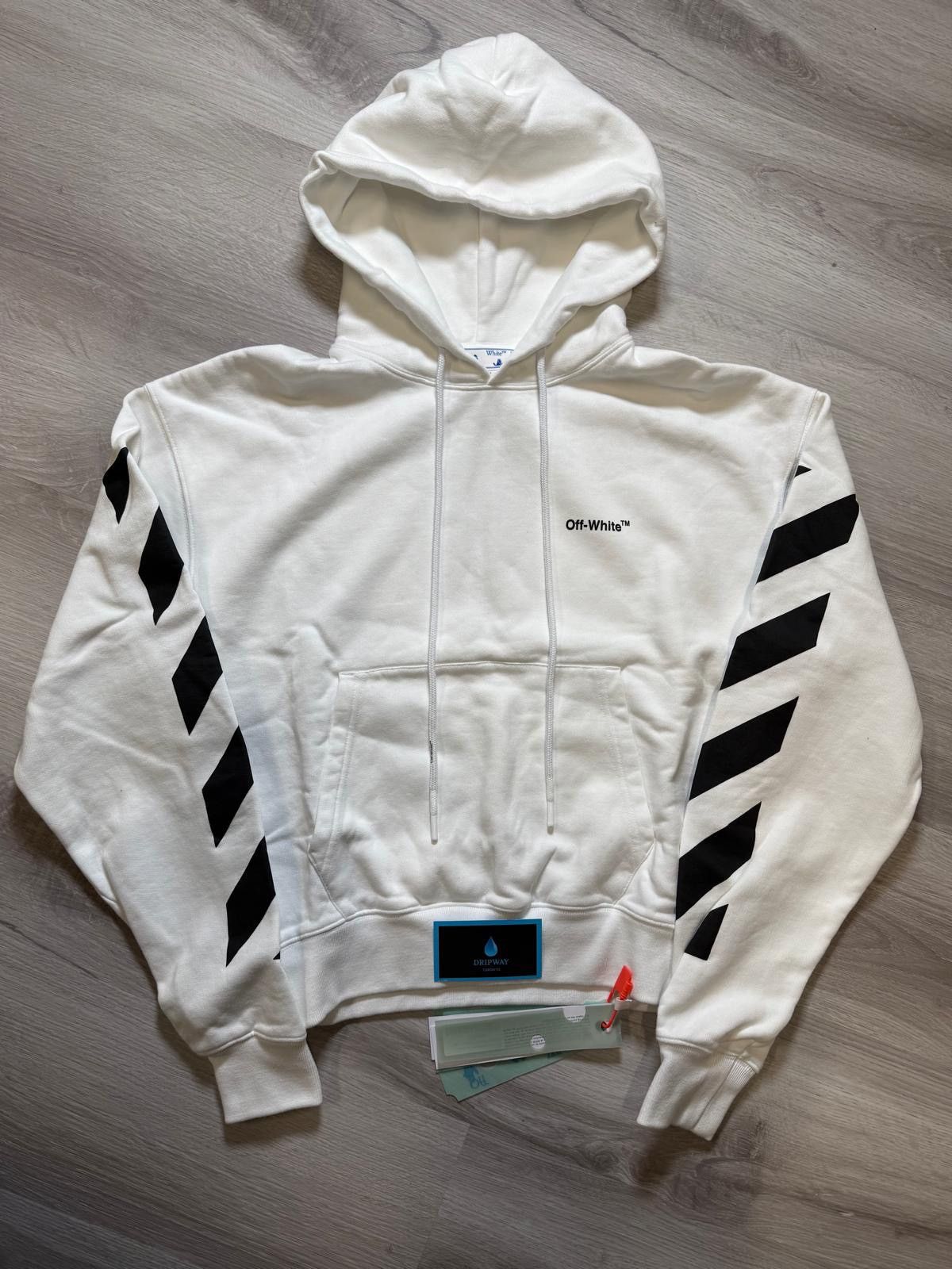 Off-White Off White Diag Helvetica Hoodie XS Size US XS / EU 42 / 0 - 1 Thumbnail