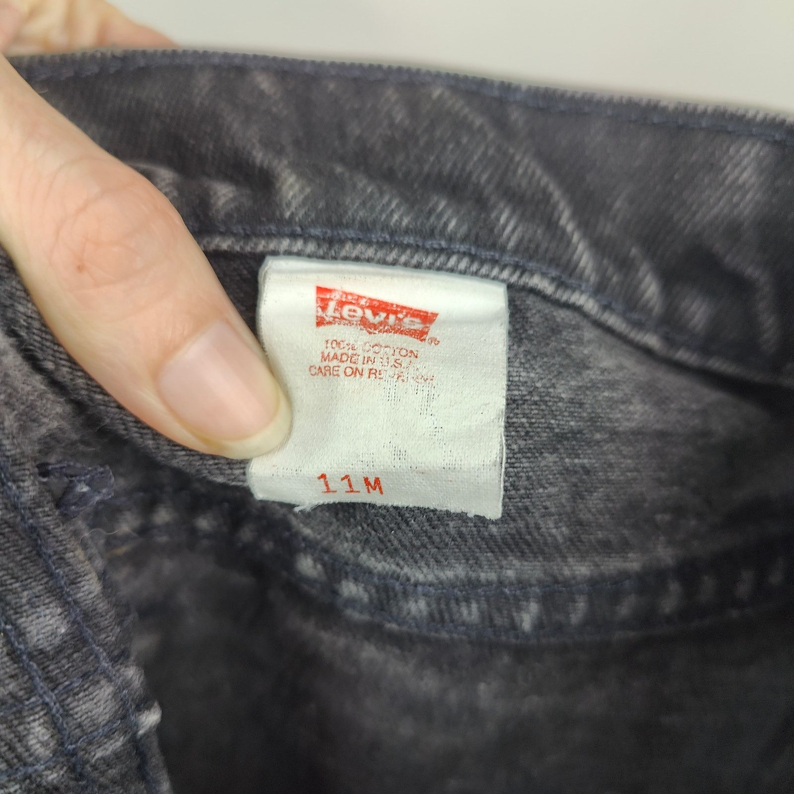 Levi's Vintage 90s Levi's 512 Jeans Womens 28 Black Wash Slim Fit Size US 28 / EU 44 - 7 Thumbnail