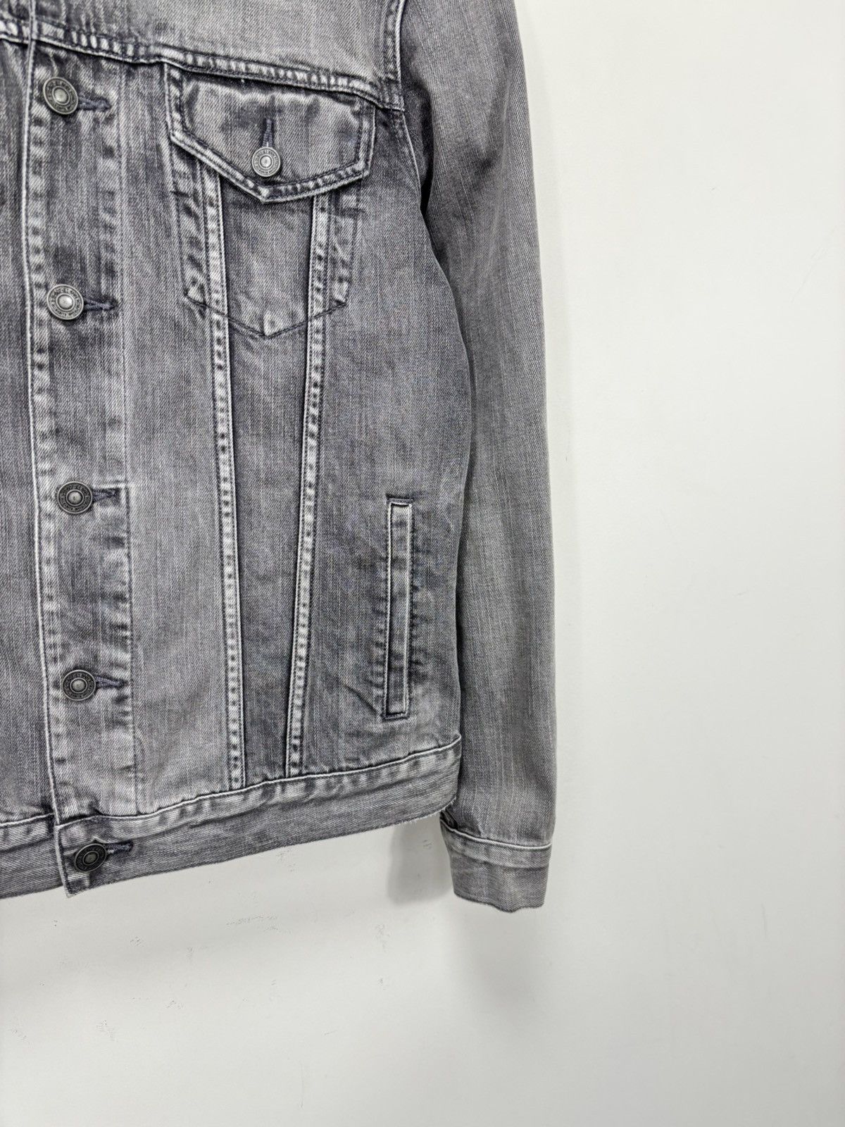Allsaints AllSaints Men’s Grafton Washed Grey Denim Jacket Size US L / EU 52-54 / 3 - 6 Thumbnail
