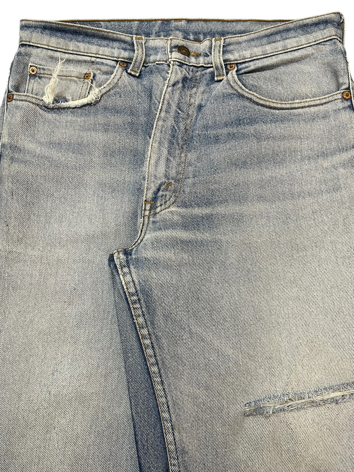 Levi's Vintage 90s Levis 515 Blue Faded Wash Distress Relaxed Fits Size US 32 / EU 48 - 4 Thumbnail