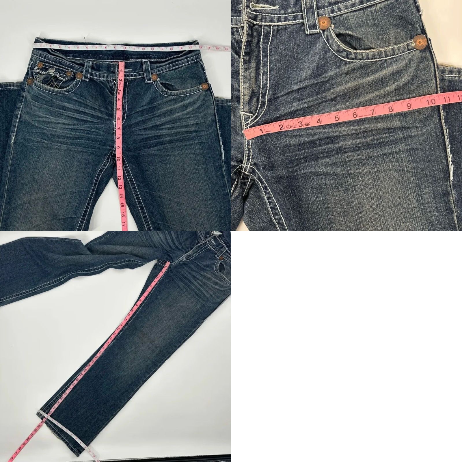 True Religion VINTAGE True Religion Bootcut Denim Jeans Men 36x34 Blue Inseam 34 Regular Size 36 Size US 36 / EU 52 - 8 Thumbnail