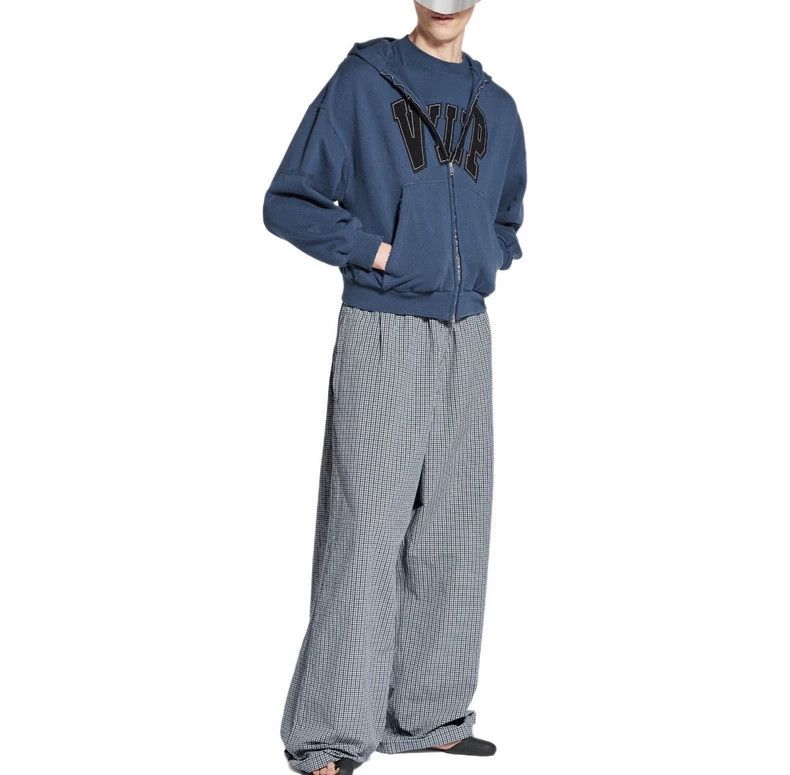 Balenciaga Balenciaga Plaid cotton and linen blended sports casual pa Size US 28 / EU 44 - 5 Thumbnail