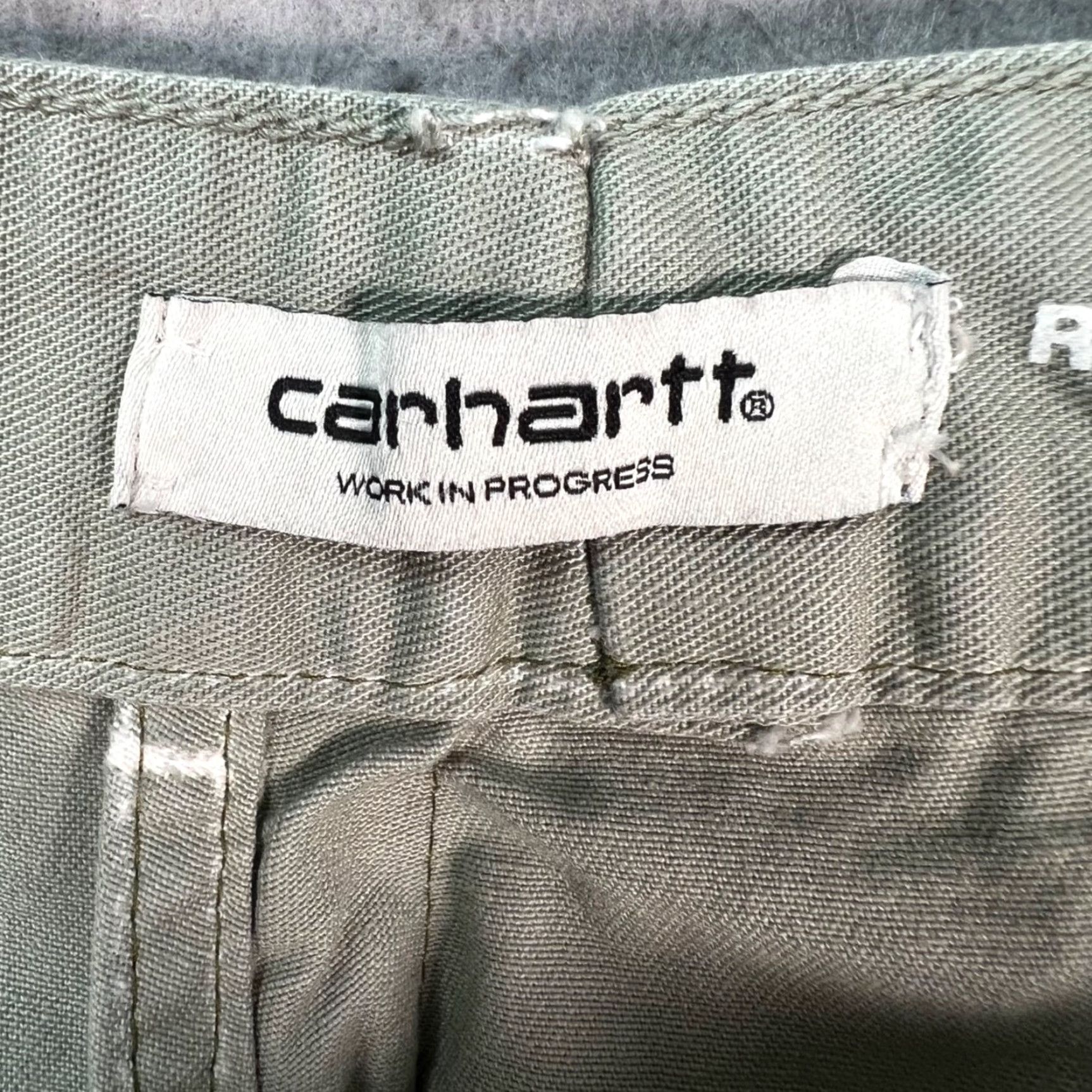 Carhartt Wip Carhartt WIP Mens Pants 30 Pierce Relaxed Straight Fit Green Cotton Workwear Size US 30 / EU 46 - 3 Thumbnail