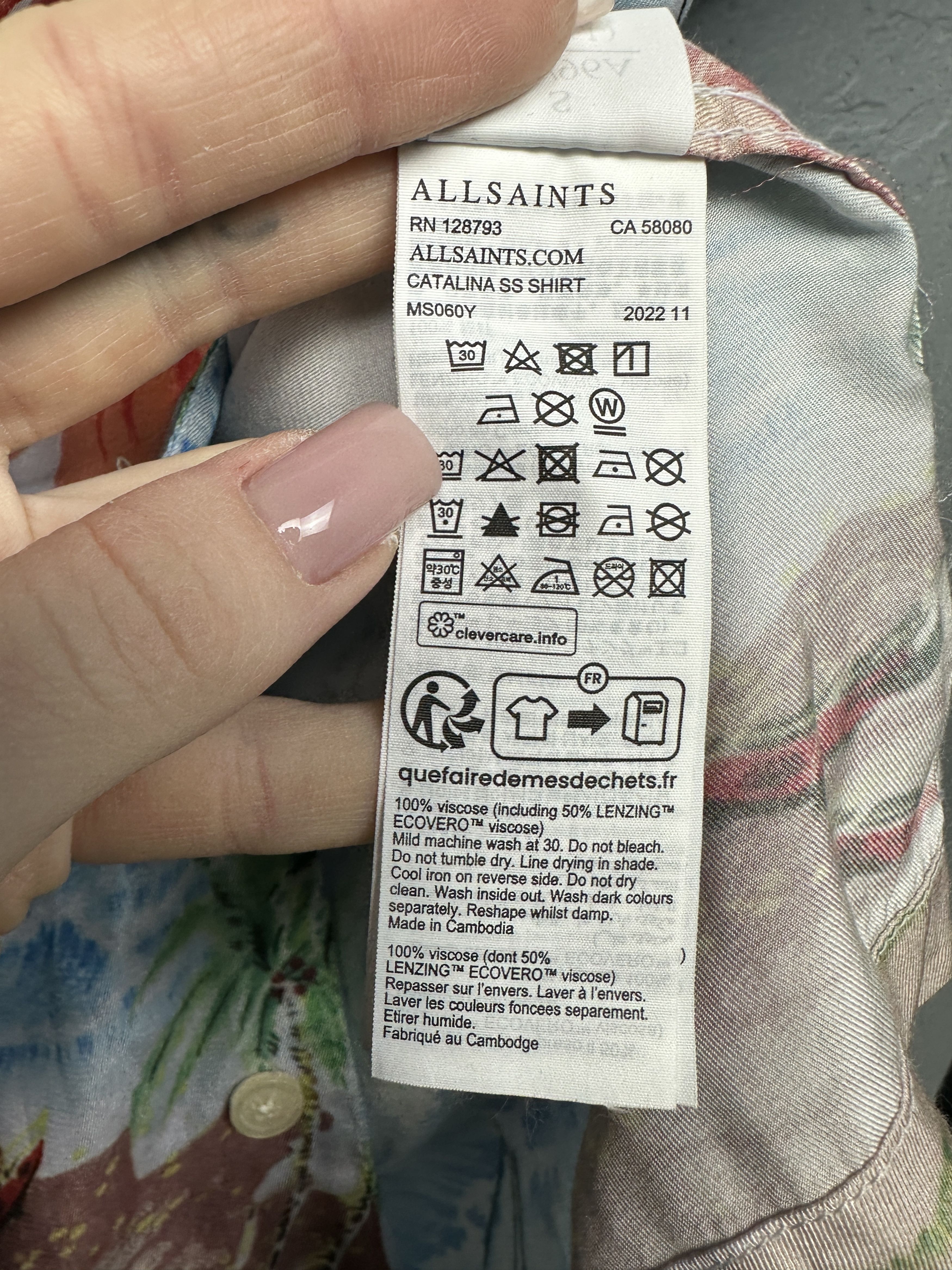 Allsaints Allsaints Mens Catalina Hawaiian Shirt Size US S / EU 44-46 / 1 - 4 Thumbnail
