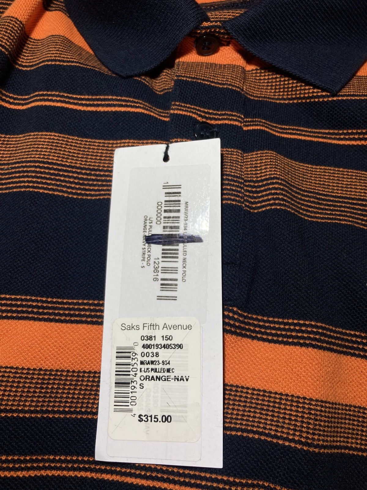 Martine Rose New AW23 Martine Rose Pulled Stretched Striped Polo Shirt MR Size US S / EU 44-46 / 1 - 2 Thumbnail