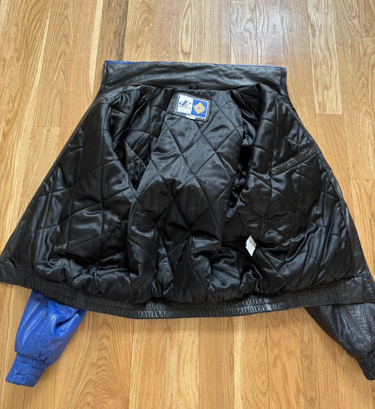 Logo Athletic Detroit Lions Logo 7 Sharktooth VTG 90s Leather Jacket L Size US L / EU 52-54 / 3 - 4 Thumbnail