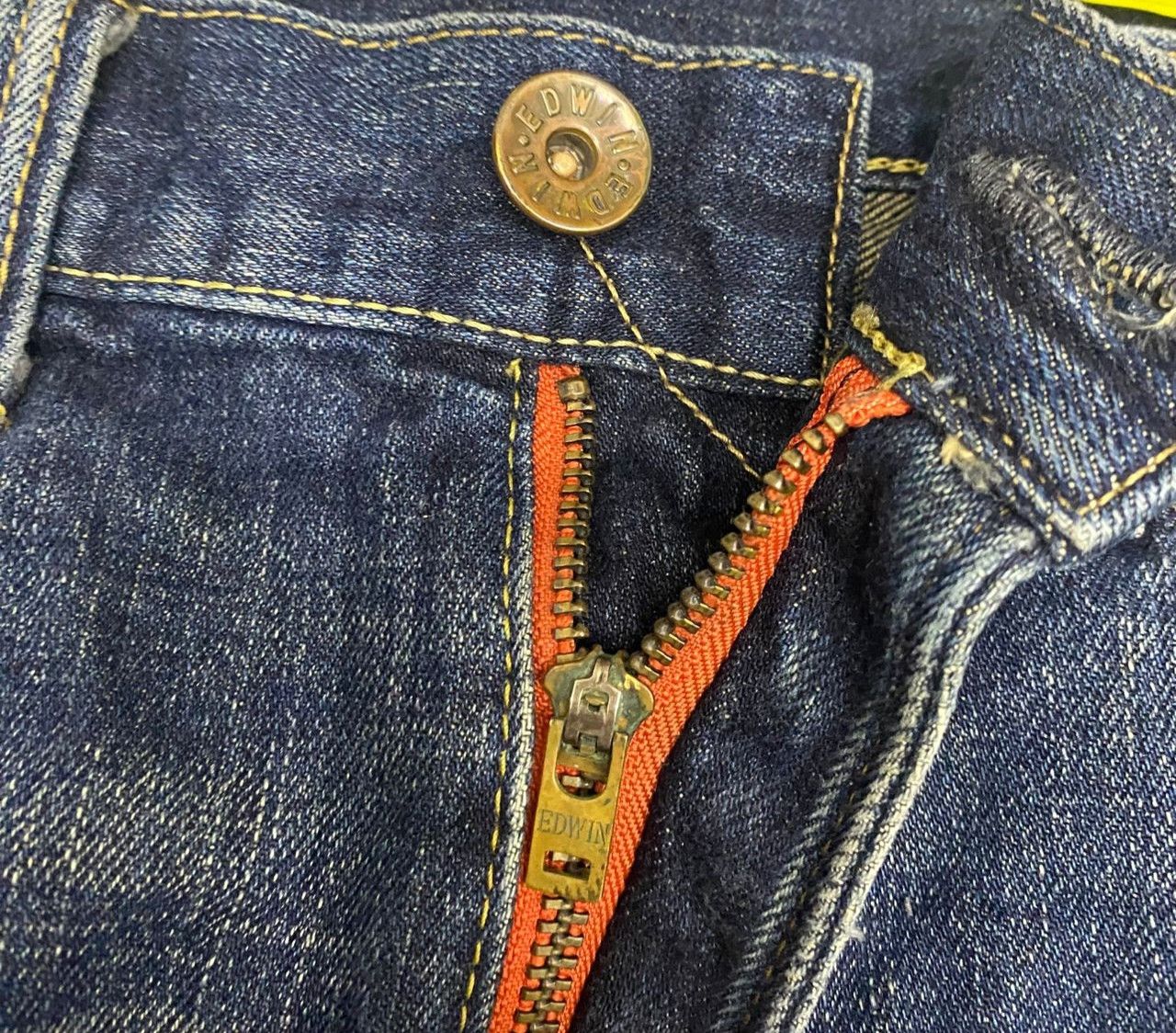Edwin Vintage Edwin Selvedge Redline Distressed Denim Size US 31 - 16 Thumbnail