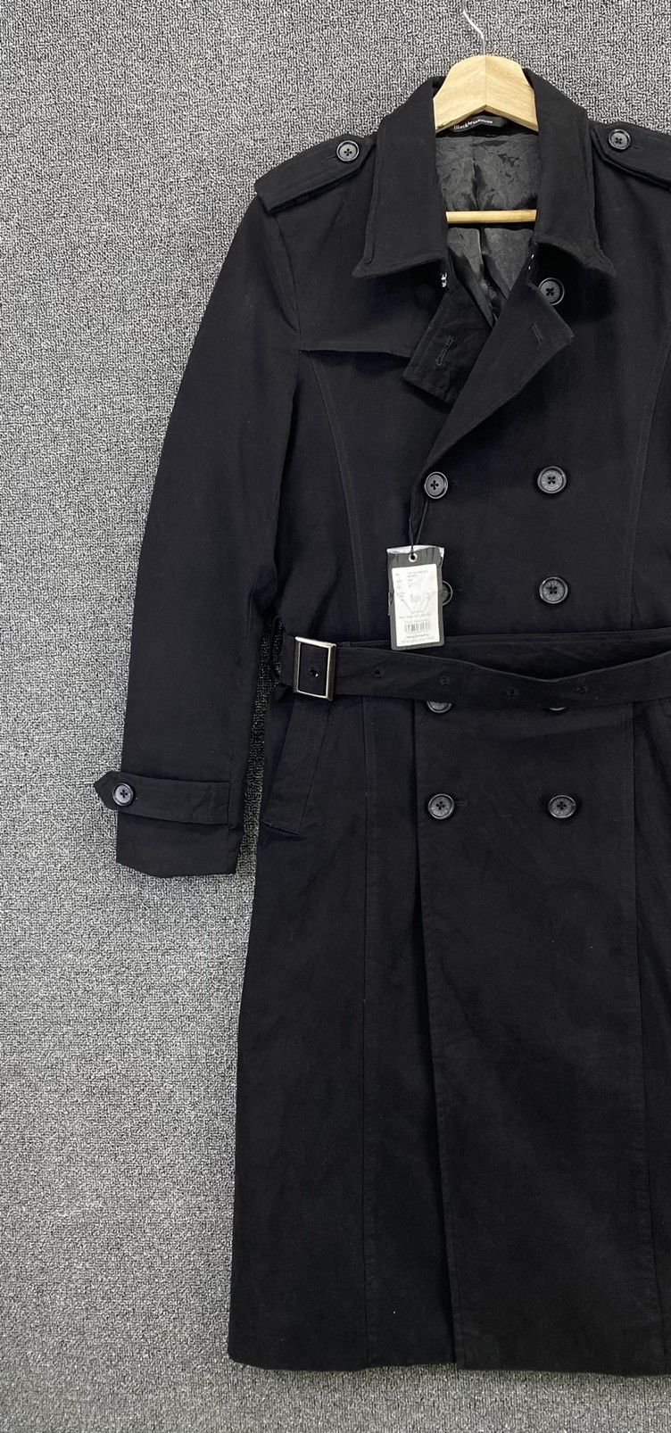 Vanquish Black Vanquish Double Breasted Trench Coats Long Jacket Size M / US 6-8 / IT 42-44 - 4 Thumbnail