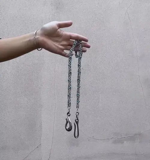 Jean Kiuchi x Gotoh Snake Bone Blue Stone Jeans Chain Accessories Size ONE SIZE - 6 Thumbnail