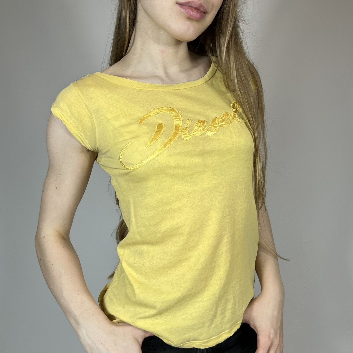 Diesel Vintage Y2K Diesel Big Logo Retro Casual T-shirt 90s Style Size S / US 4 / IT 40 - 3 Thumbnail