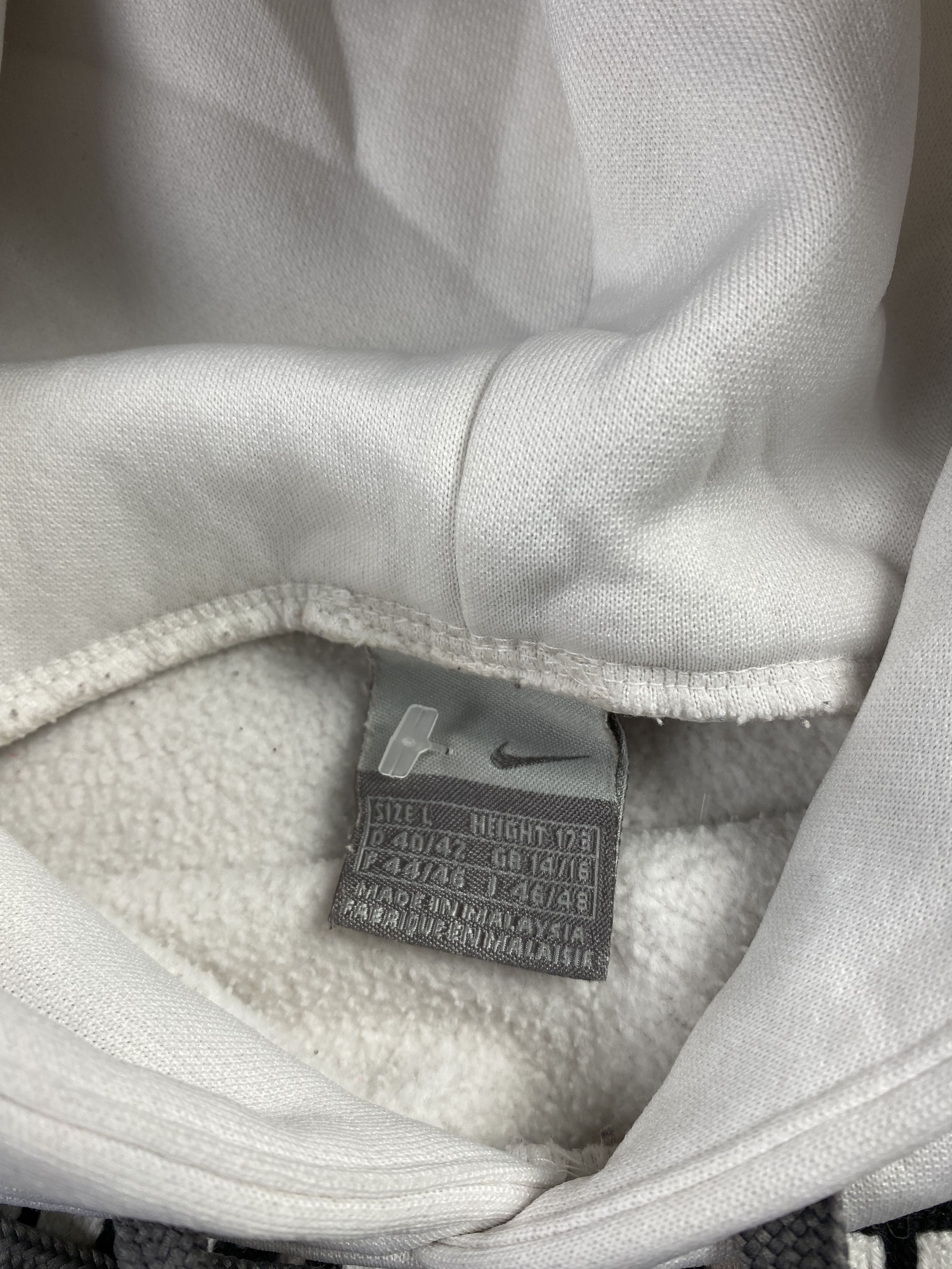Nike × Vintage Nike Y2k Spellout Big Logo Hoodie Size L / US 10 / IT 46 - 7 Thumbnail