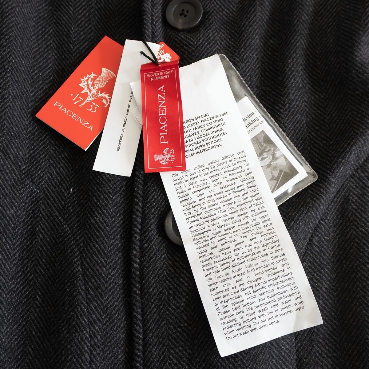 Geoffrey B. Small GRC10 World Exclusive handmade fully-lined 4B oversized coat Size US S / EU 44-46 / 1 - 7 Thumbnail