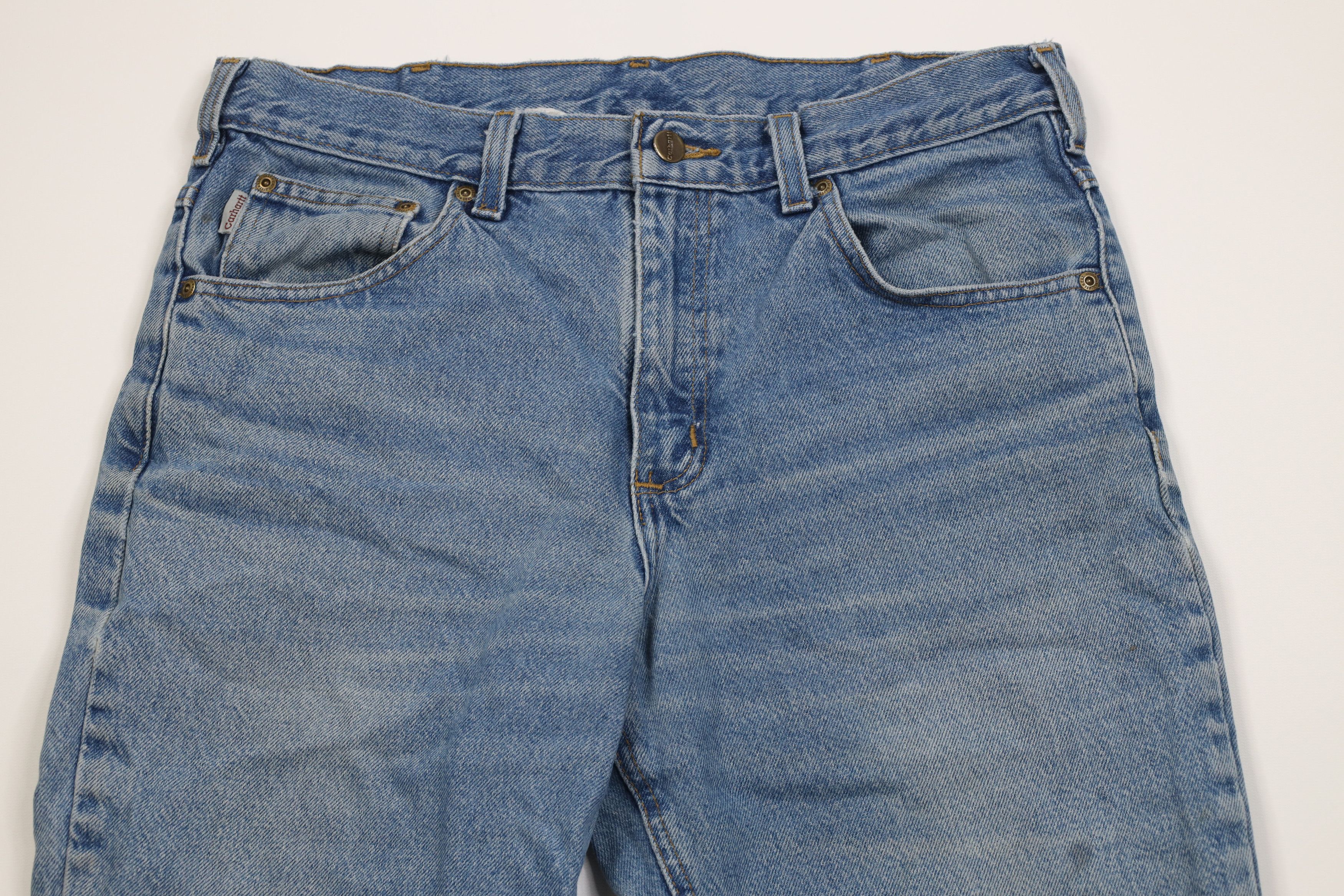 Carhartt Vintage 90s Carhartt Spell Out Straight Leg Denim Jeans Size US 32 / EU 48 - 2 Thumbnail