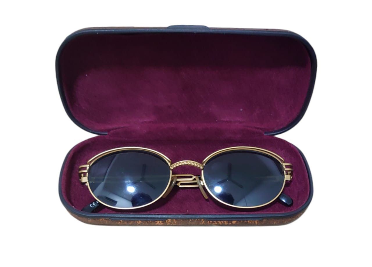 Jean Paul Gaultier Vintage Jean Paul Gaultier 58-6104 Gold Frame Sunglasses Size ONE SIZE - 1 Thumbnail