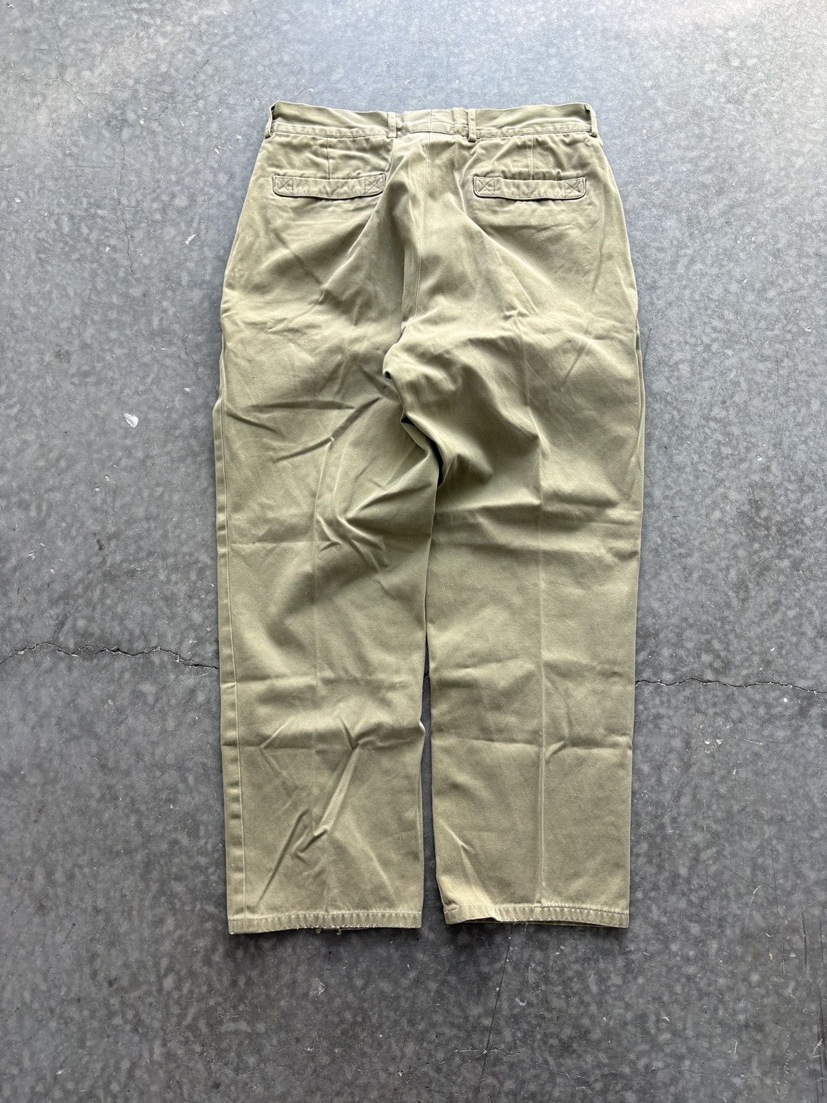 Willis & Geiger Vintage 90s Willis and Geiger Pleated Pants 35x30 Size US 35 - 10 Thumbnail