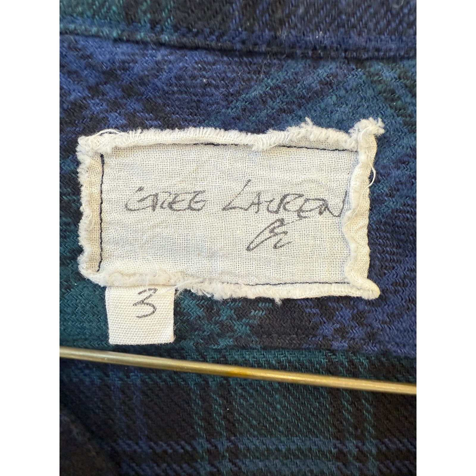 Greg Lauren Greg Lauren SAMPLE Dixie Chicks Blue Plaid Studio Shirt Size US L / EU 52-54 / 3 - 3 Thumbnail