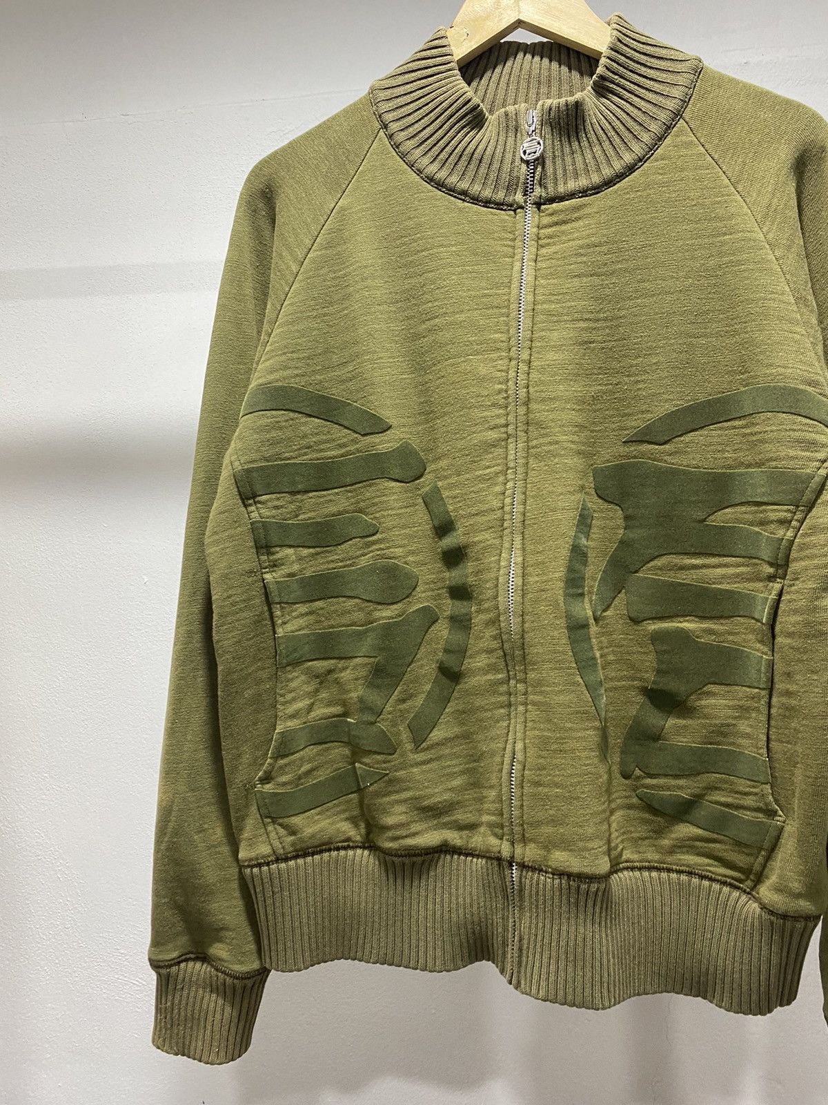Designer × Japanese Brand Sick☠️ Etienne Ozeki Knit Sweater Velvet Print 90s LGB Size US M / EU 48-50 / 2 - 3 Thumbnail