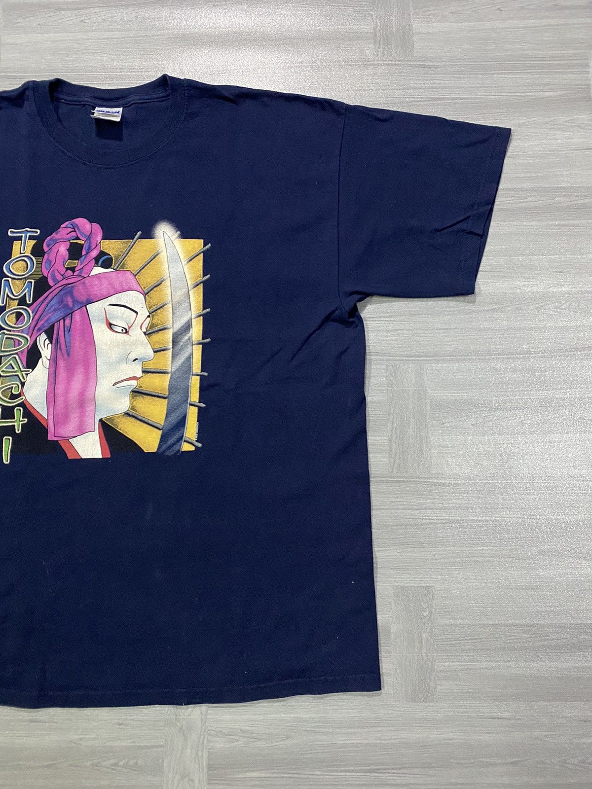 Japanese Brand 💥RARE💥Vintage 2003 Tomodachi Kabuki Japanese Samurai Art Tee Size US XL / EU 56 / 4 - 4 Thumbnail