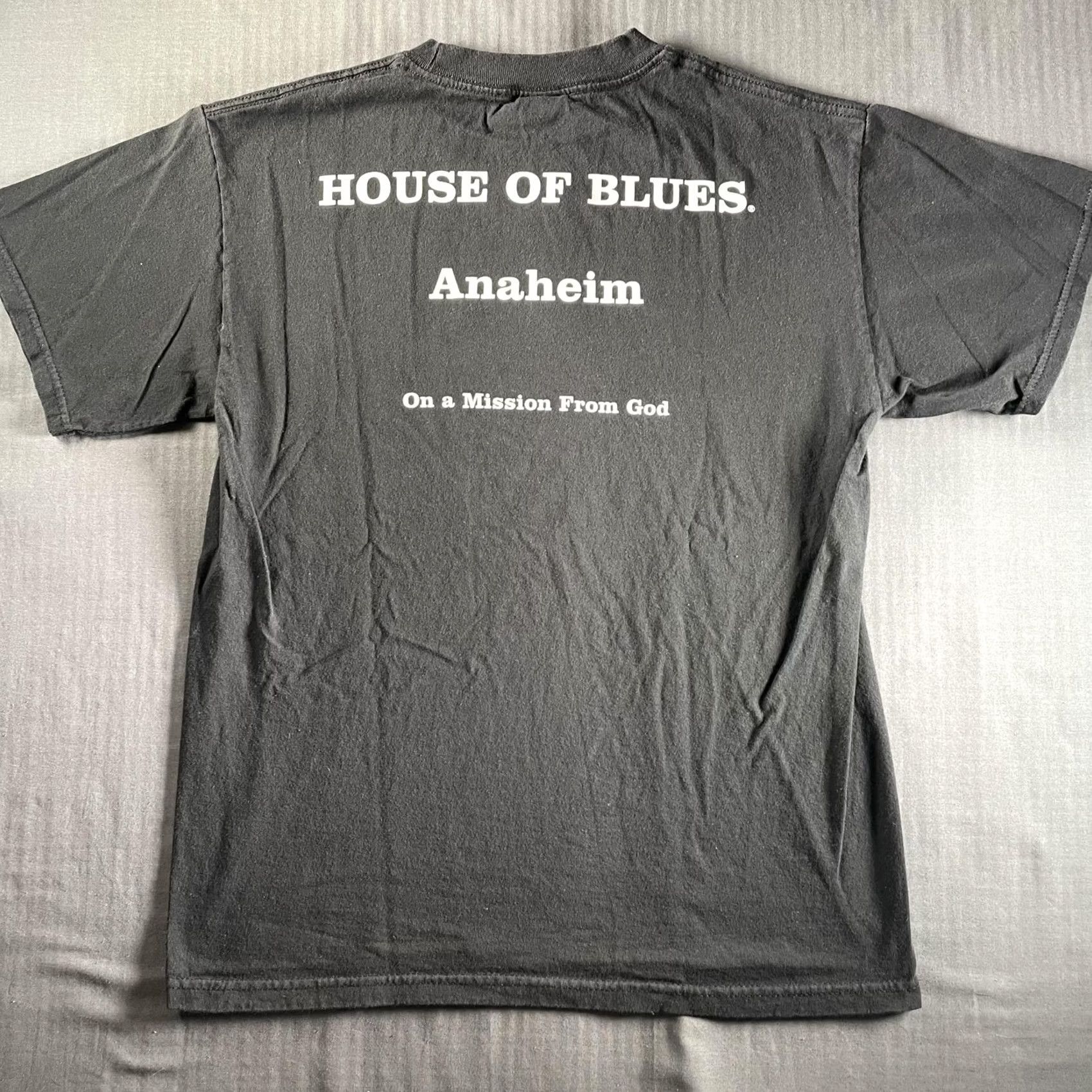 Vintage House of Blues Blues Brothers Shirt Mens Medium Black Graphic T-Shirt Anaheim Music Movie Band City Size US M / EU 48-50 / 2 - 6 Thumbnail
