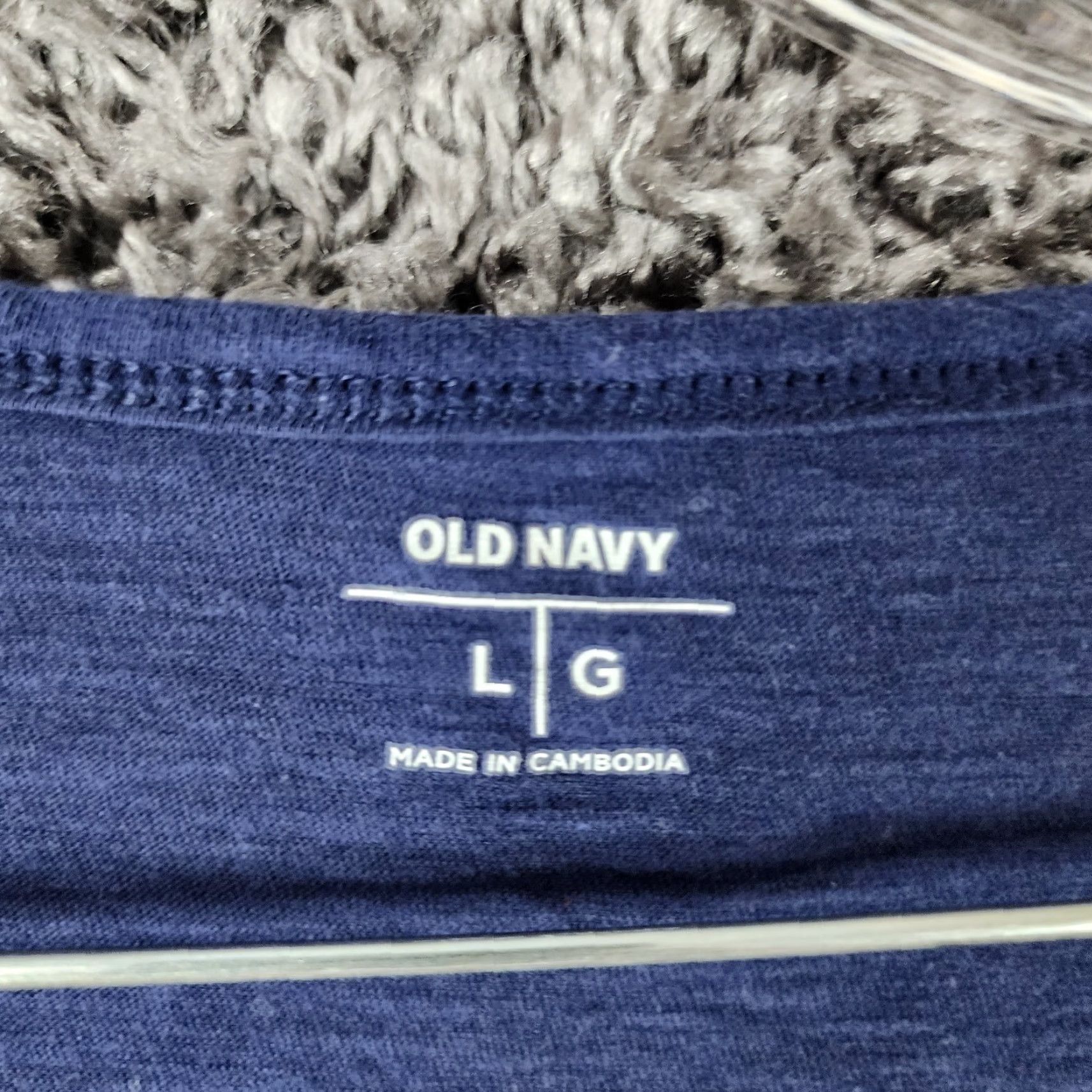 Old Navy VINTAGE Old Navy Women's Short Sleeve T-Shirt Sz L Blue Queen of Naps Weekends Prosecco Brunch Size 36" / US 14 / IT 50 - 4 Thumbnail