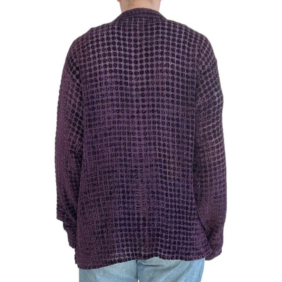 Coldwater Creek Coldwater Creek Vtg. Purple Sheer Polka Dot Button Down Size M / US 6-8 / IT 42-44 - 5 Thumbnail