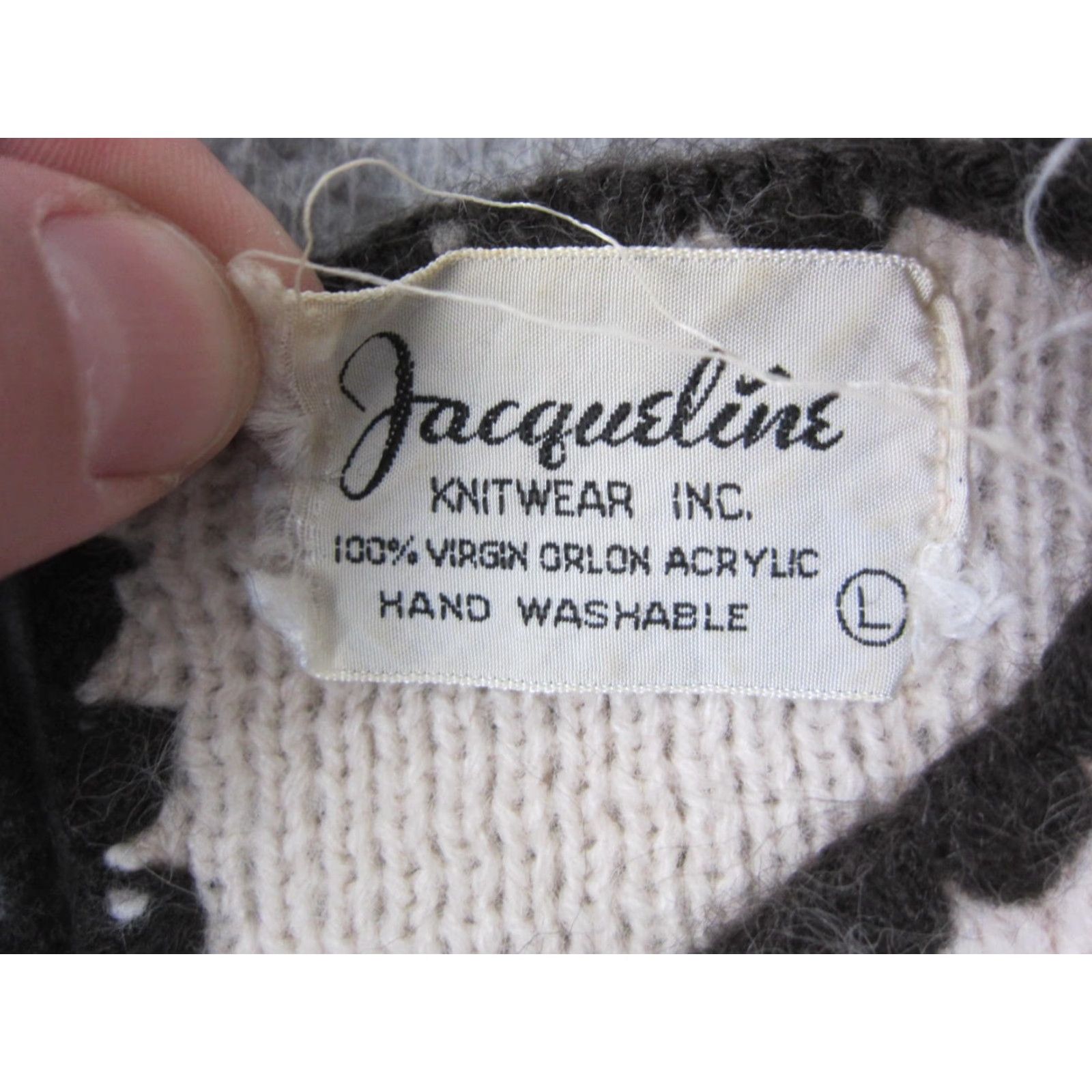 Vintage VINTAGE Jacqueline Vest Womens Large Creme Brown Knit Sweater Orlon Acrylic 90s Size L / US 10 / IT 46 - 3 Thumbnail