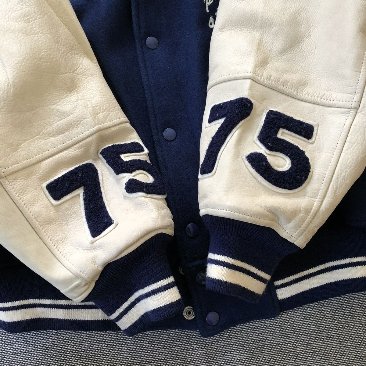 Leather Posh Boy Wool Vintage Varsity Size US M / EU 48-50 / 2 - 10 Thumbnail