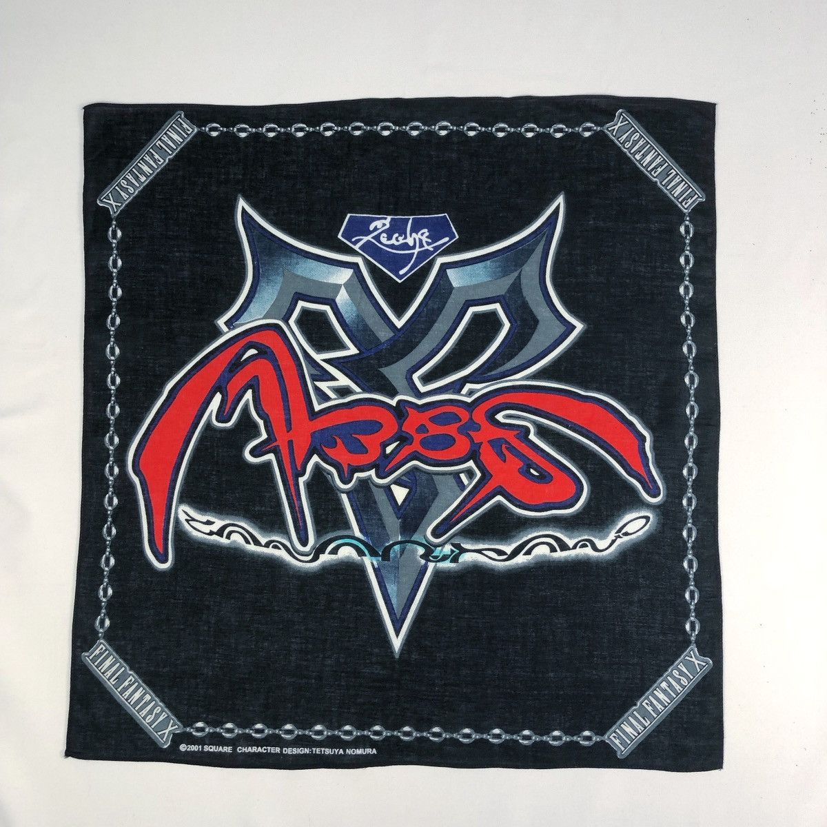 Nintendo Rare Vintage 2001 Final Fantasy X Handkerchief Bandana Size ONE SIZE - 1 Thumbnail