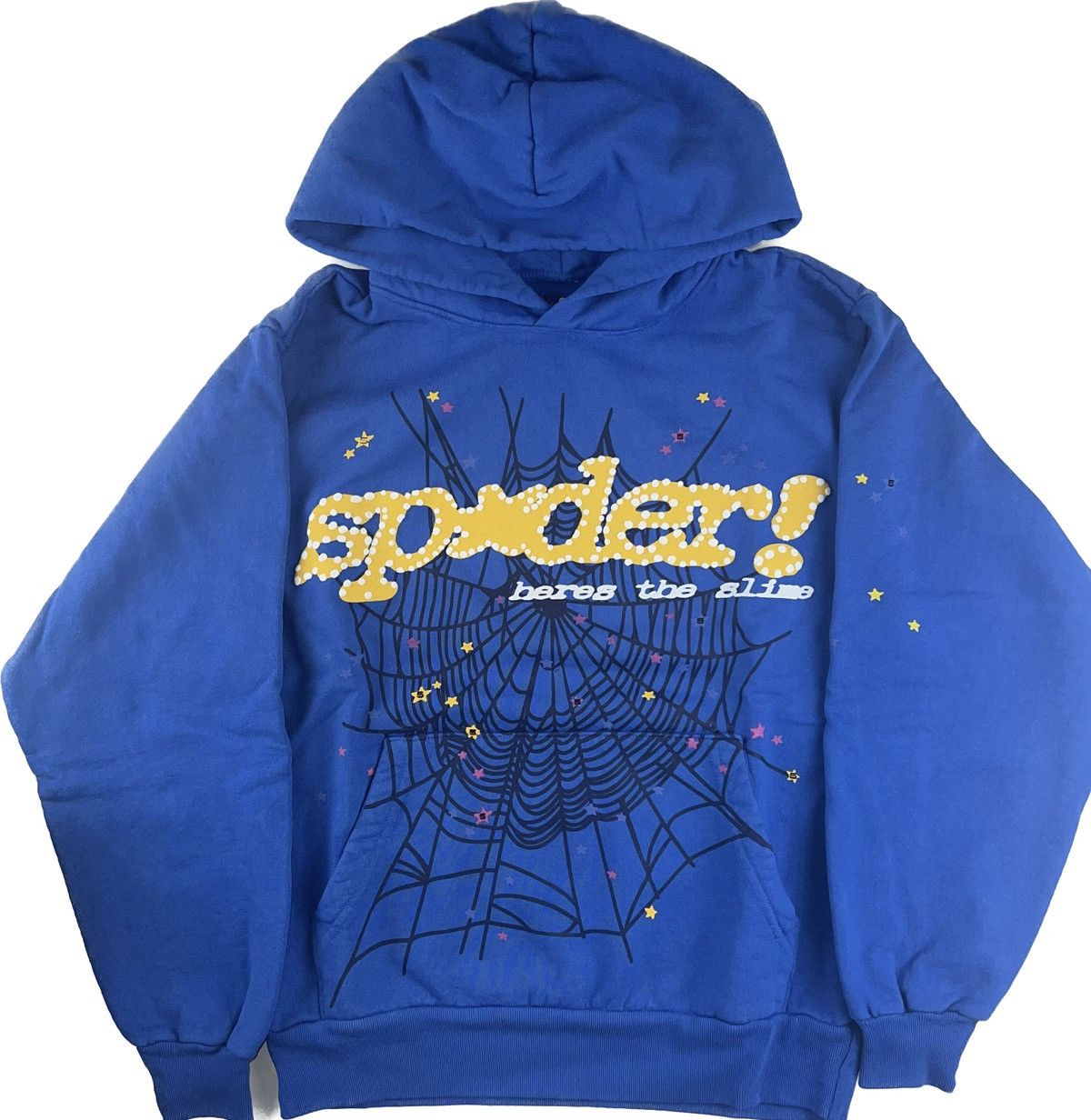 Spider Worldwide Sp5der TC Blue Hoodie | Grailed