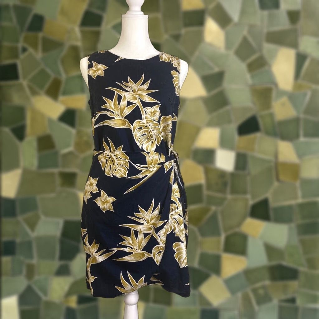 Vintage Pacific Legend Womens Dress XS Blue Sleeveless Hawaiian Floral Mini USA Size XS / US 0-2 / IT 36-38 - 1 Thumbnail