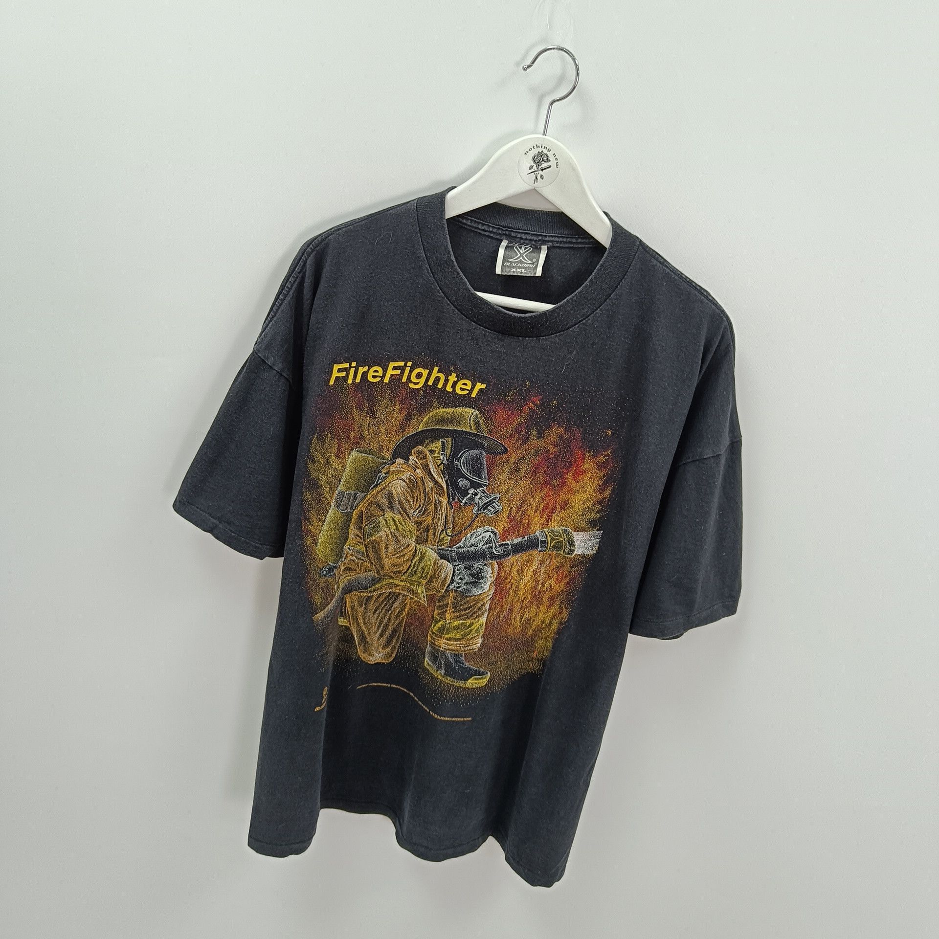 Blackbird Blackbird FireFighter Graphic T-Shirt Size US XXL / EU 58 / 5 - 2 Thumbnail