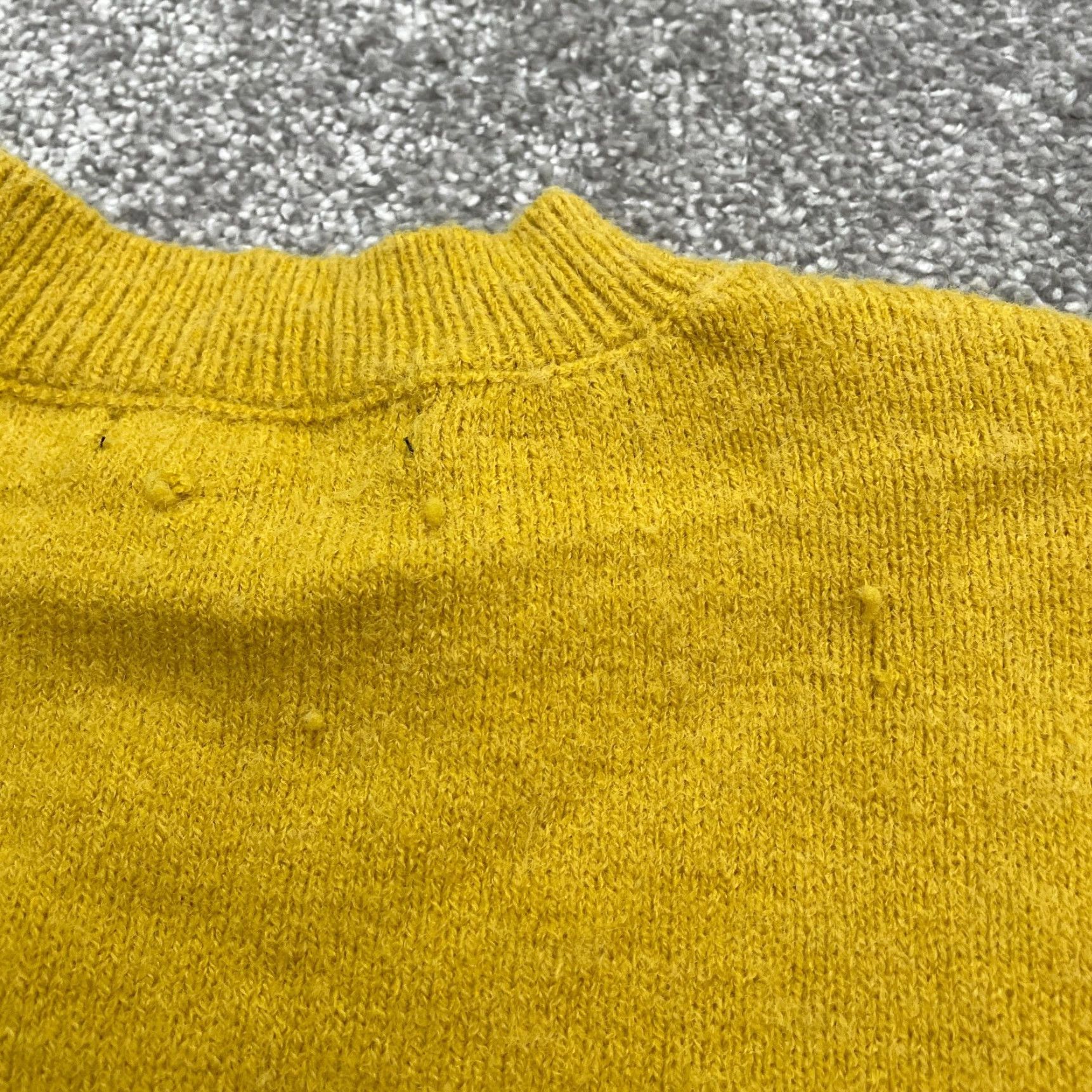 Vintage Witty Fox Pullover Sweater Womens Small Mustard Yellow Flower Crew Neck Casual Size S / US 4 / IT 40 - 4 Thumbnail