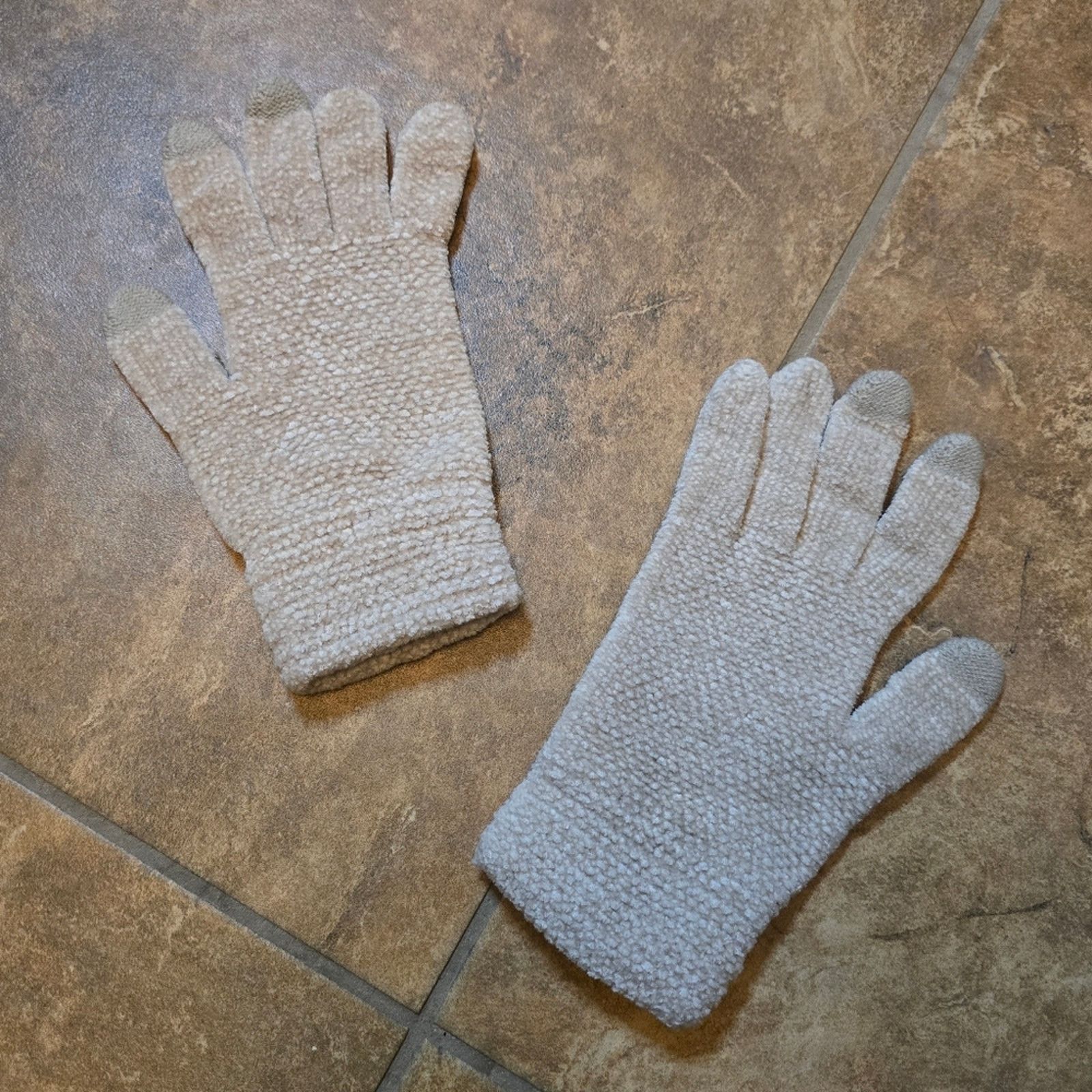 Other Natural | FURTALK | Winter Knit Glove Size ONE SIZE - 2 Thumbnail