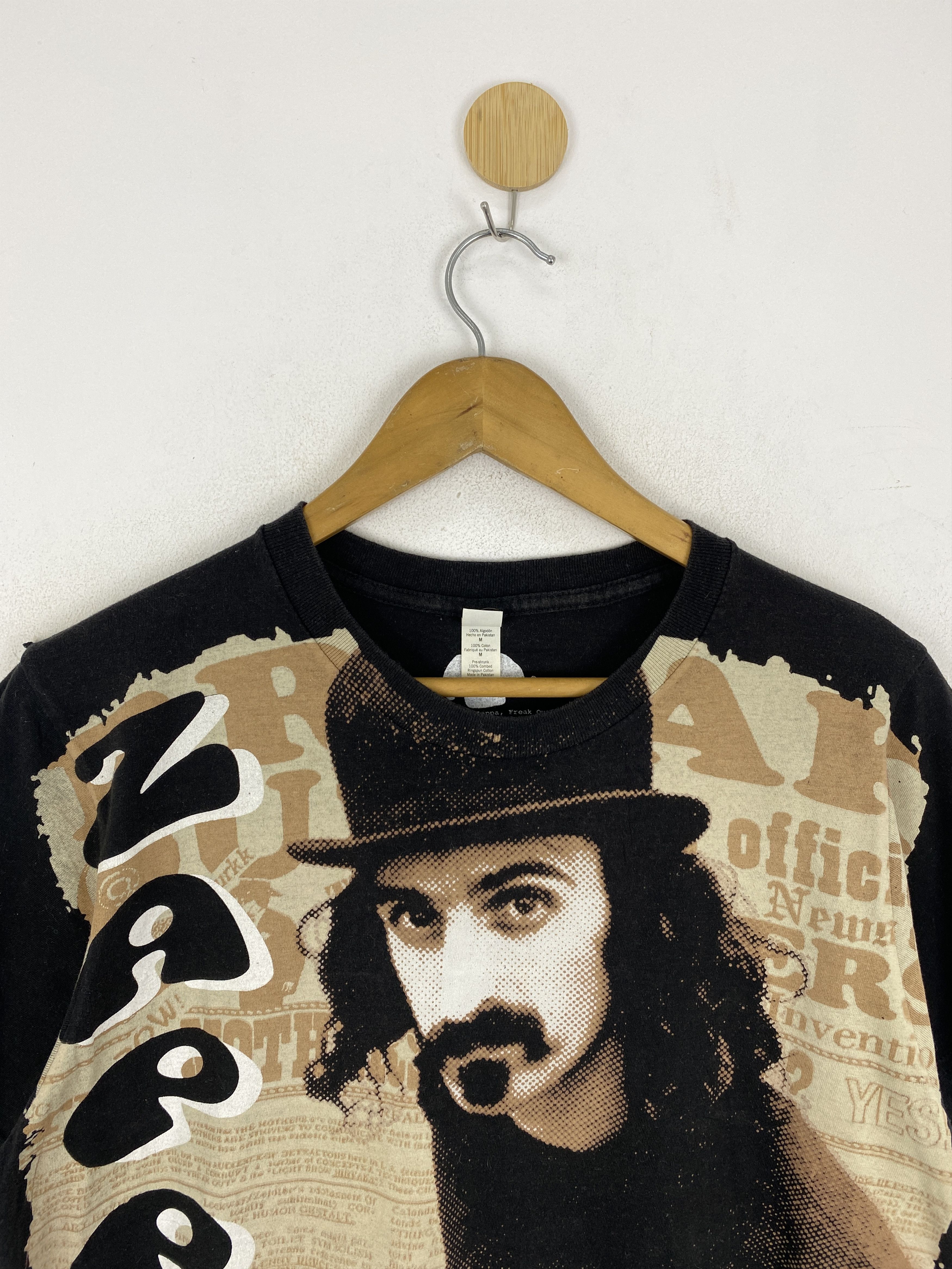 Band Tees × Vintage Vintage Frank Zappa All Over Print Tee TA0582 Size US M / EU 48-50 / 2 - 2 Thumbnail