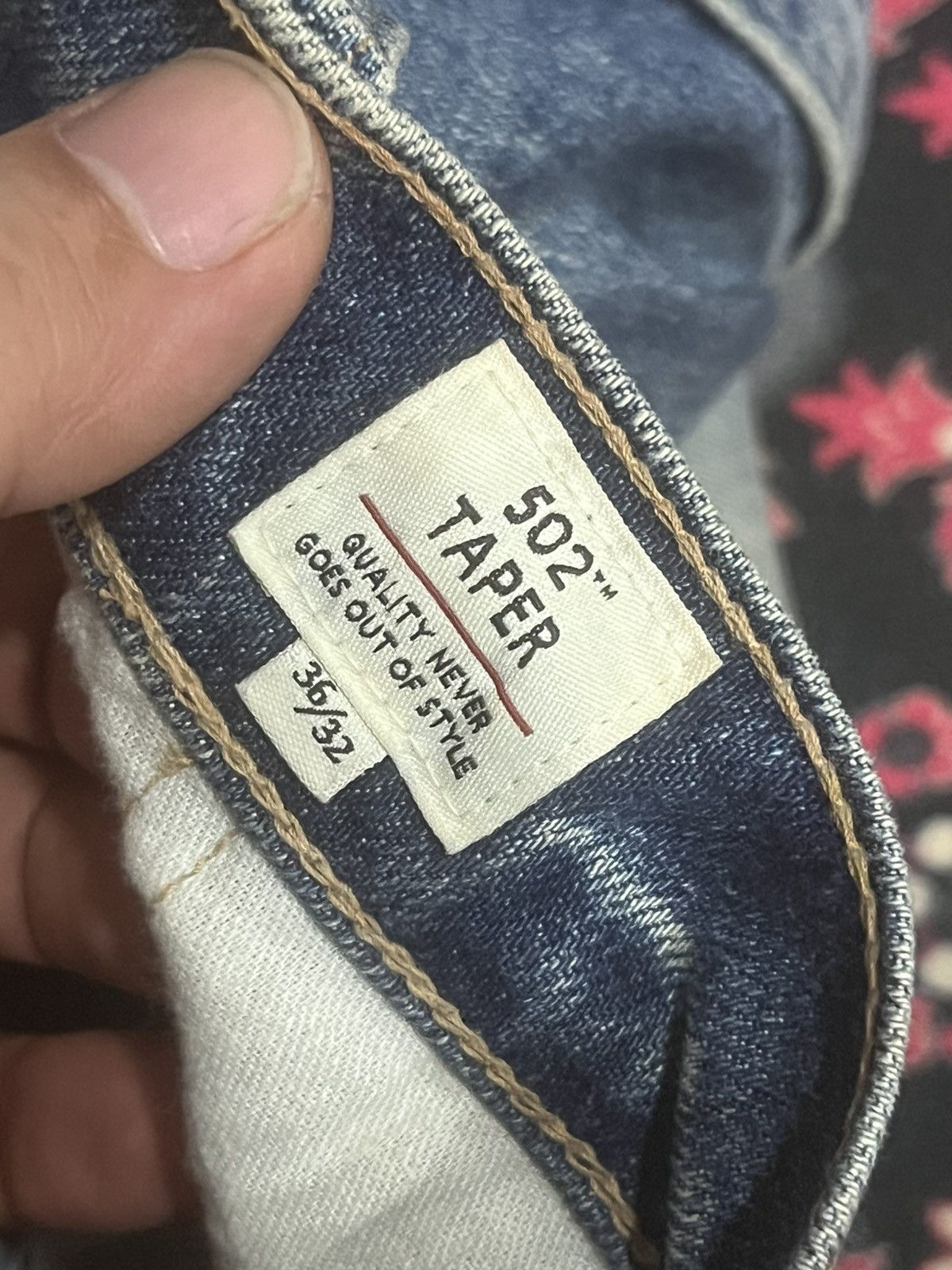 Levi's Made & Crafted Vintage Levi’s Made & Crafted Big E 502 Taper Selvedge Jeans Size US 36 / EU 52 - 19 Thumbnail