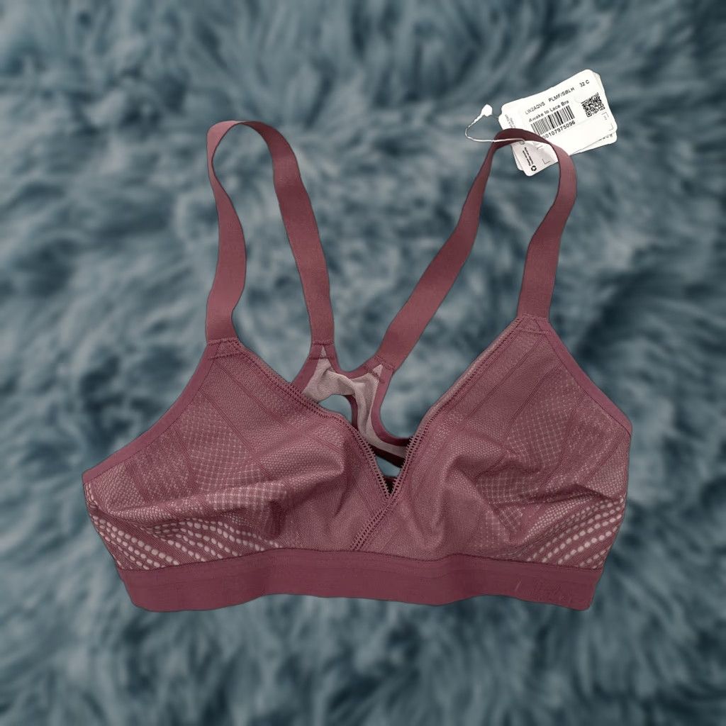 Lululemon VINTAGE Lululemon Sports Bra Womens 32C Racerback Wireless Medium Support Athleisure Purple Size ONE SIZE - 1 Thumbnail
