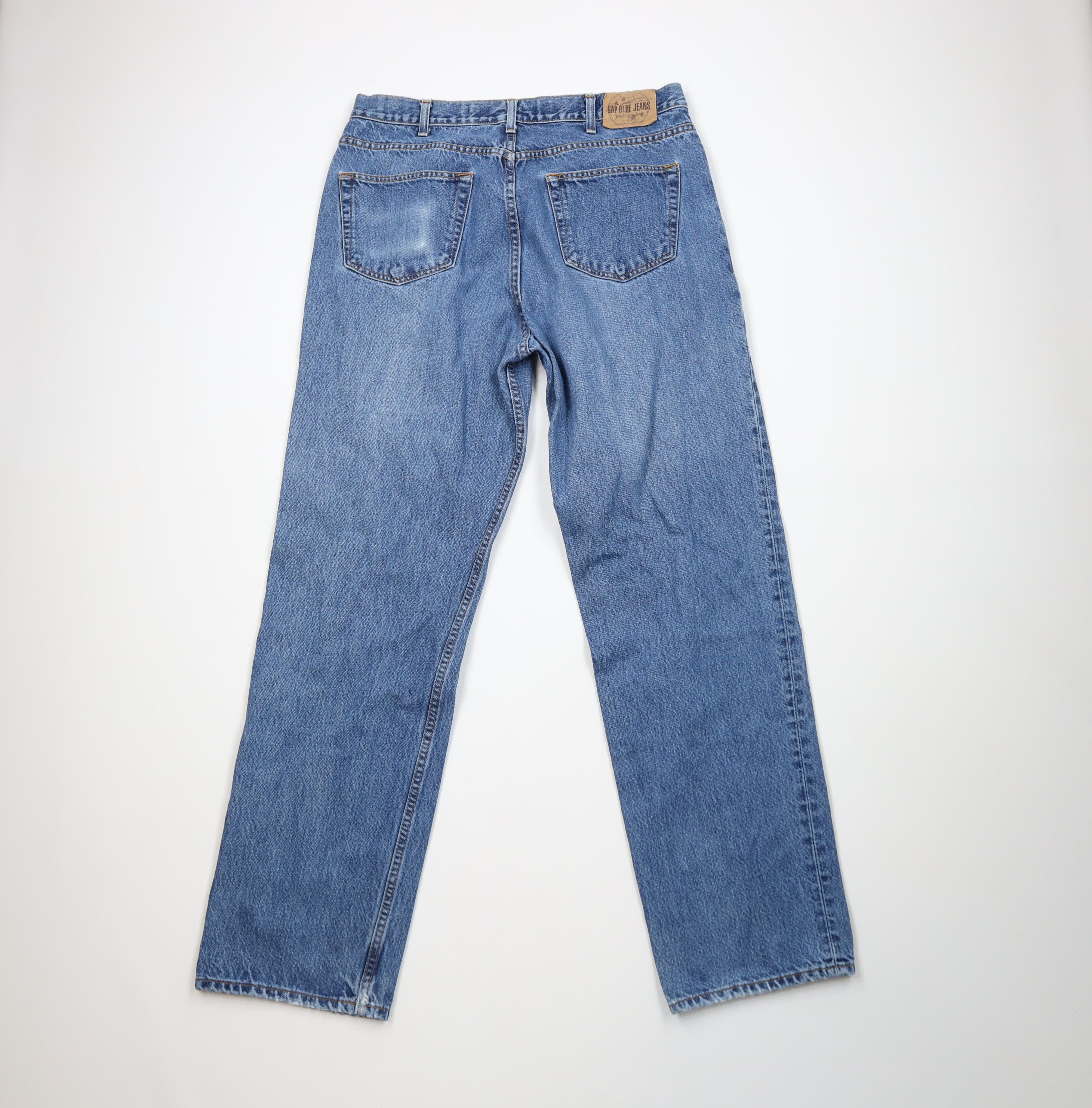 Gap Vintage Y2K 2000 Gap Relaxed Fit Denim Jeans Blue Cotton Size US 36 / EU 52 - 10 Thumbnail