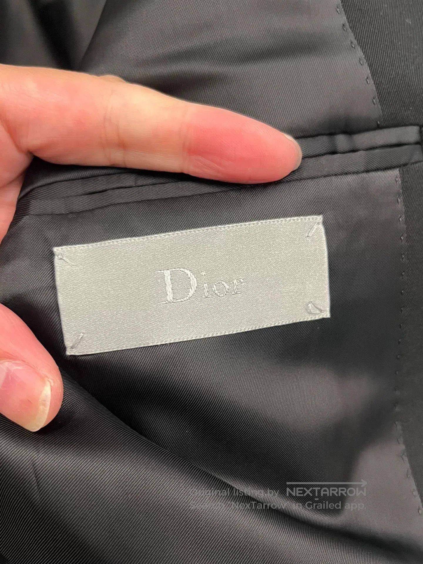 Dior Dior Black Blazer with Scale Design. Size US M / EU 48-50 / 2 - 5 Thumbnail