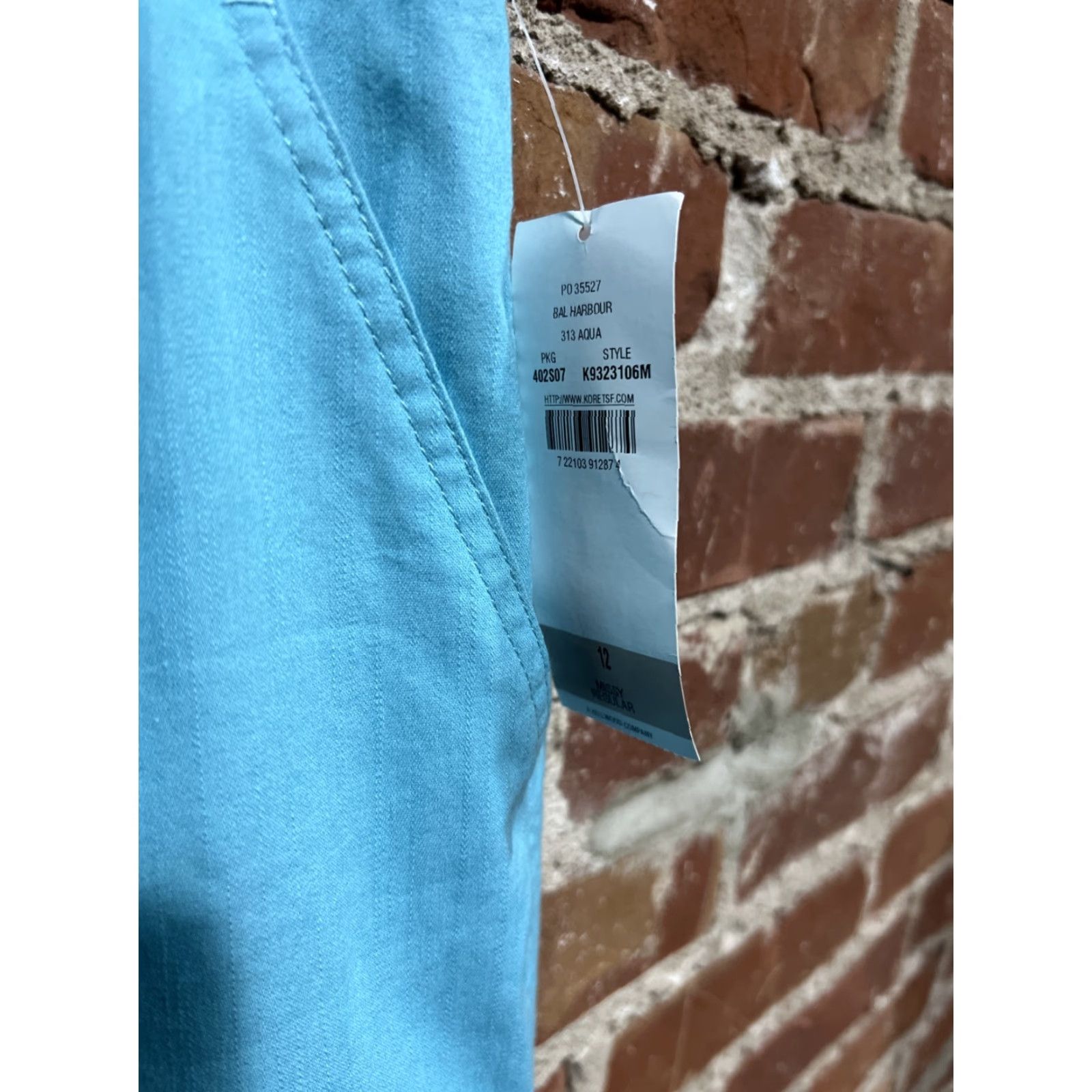 Vintage VINTAGE Koret Pants Cropped Capris 14 Blue NWT Womens Embroidered Floral Pockets Size 36" / US 14 / IT 50 - 3 Thumbnail