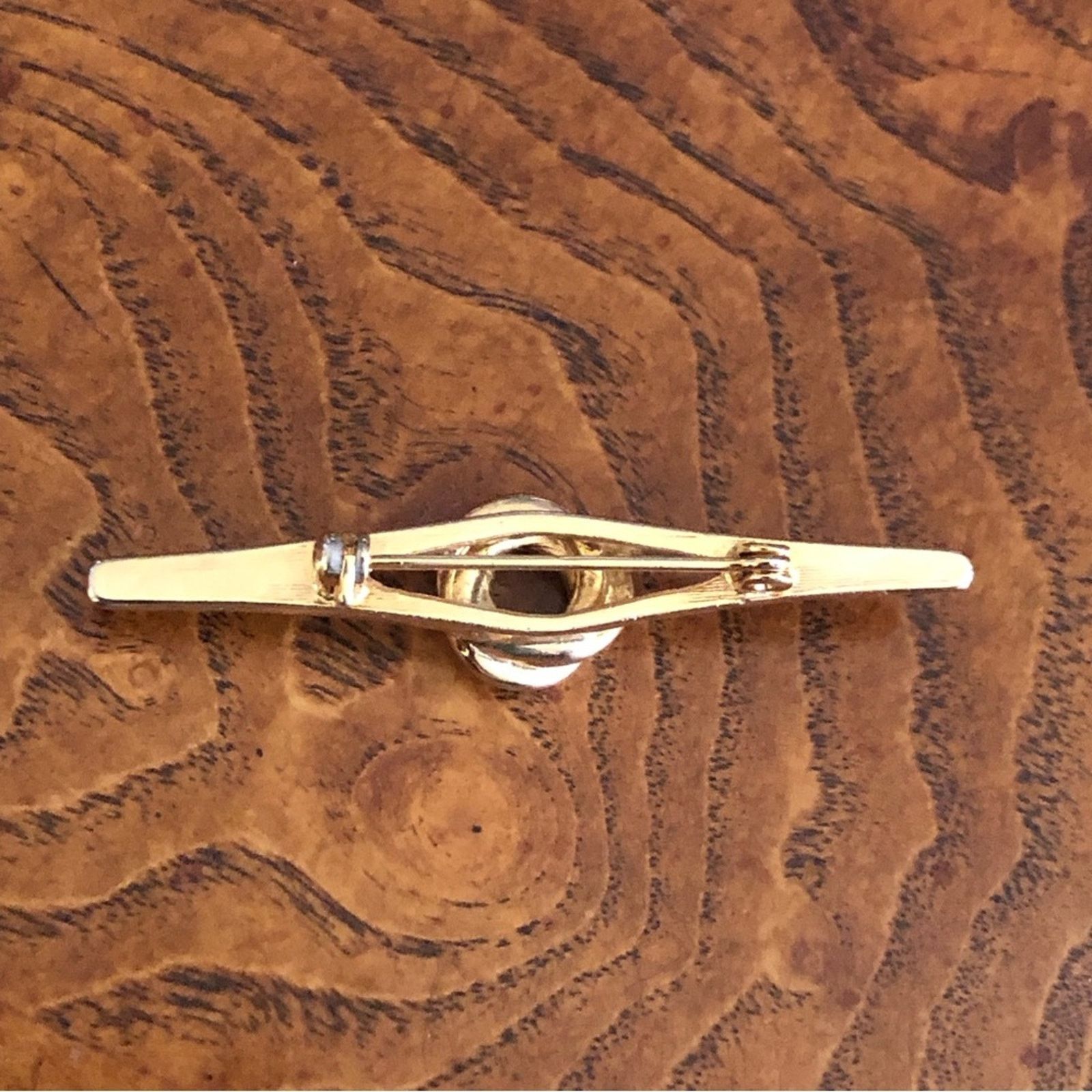 Vintage Vintage gold knot bar brooch pin Size ONE SIZE - 2 Thumbnail