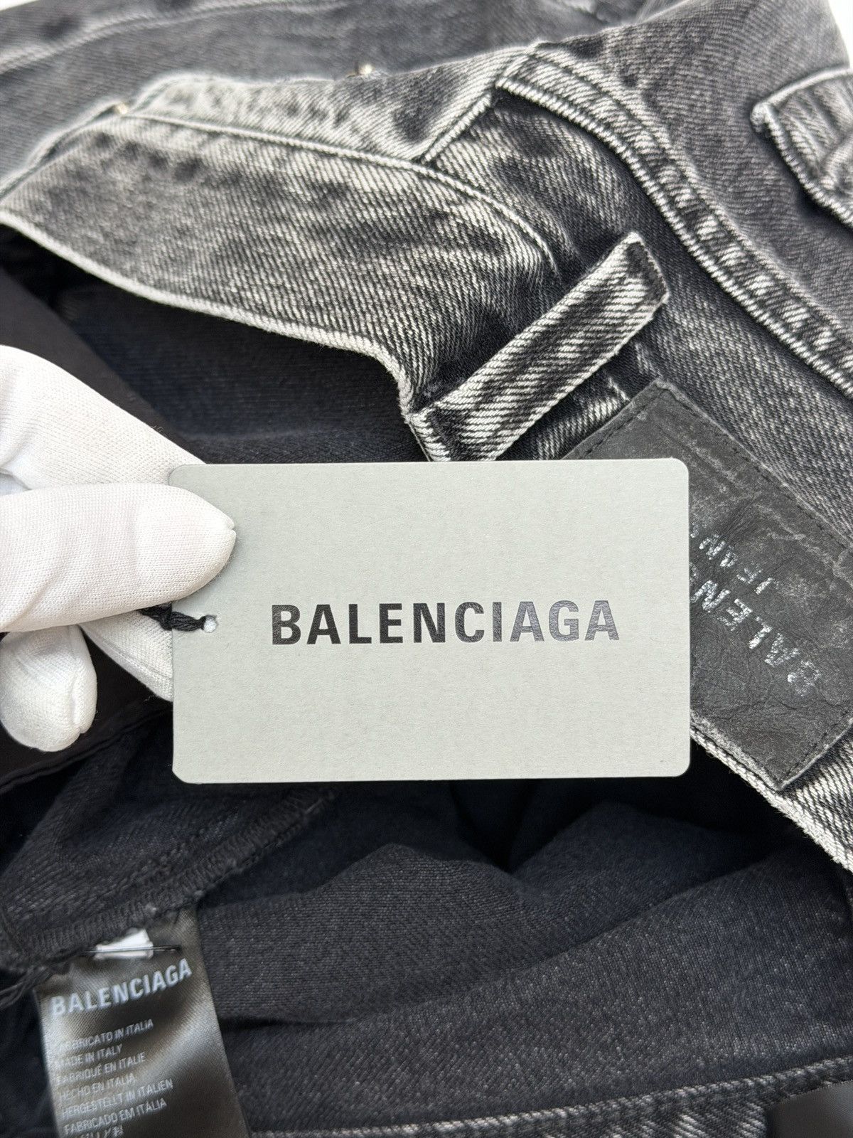 Balenciaga AW22 Lost Tape Japanese Wash Denim Flare Pants