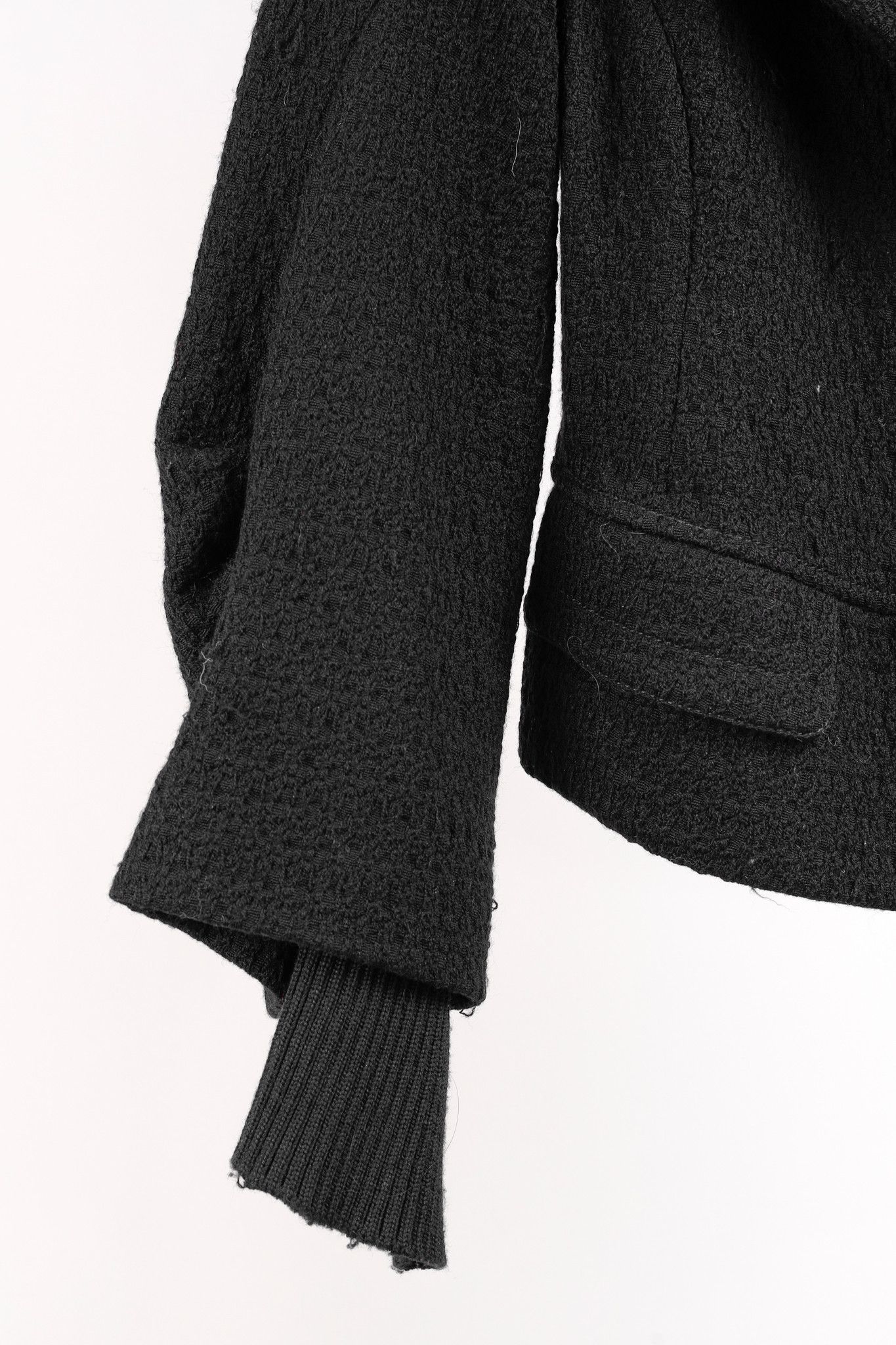 Fendi Fendi Vintage Shawl Collar Blazer in Black Textured Wool Size M / US 6-8 / IT 42-44 - 6 Thumbnail