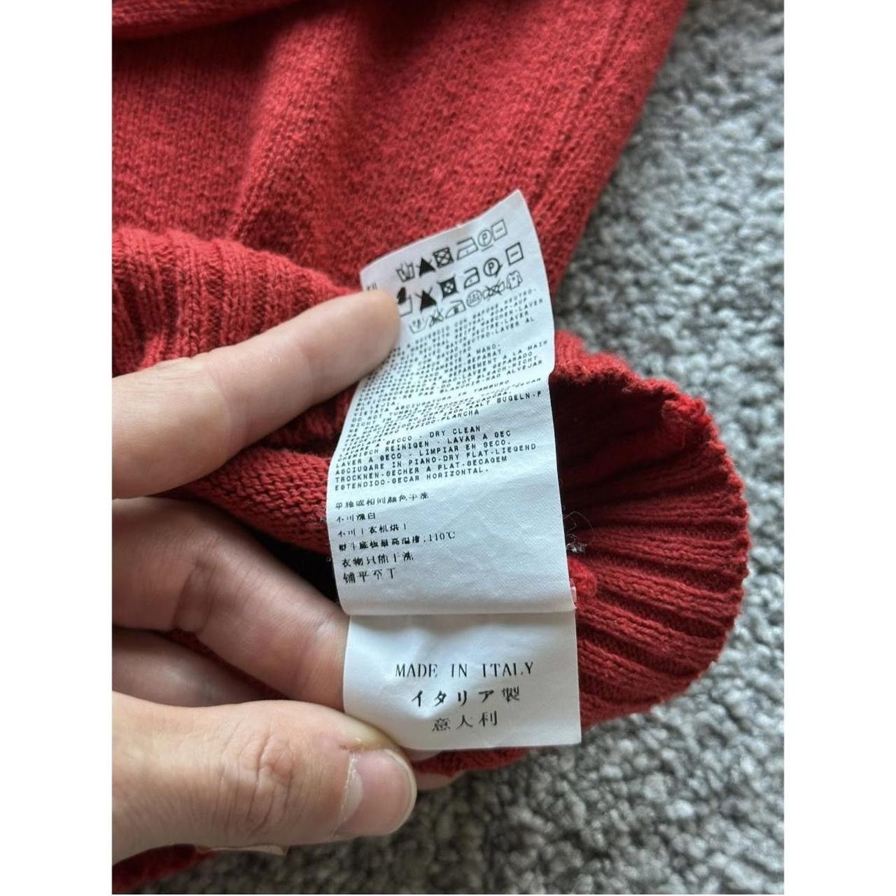 Stone Island Stone island red classic knit sweater Size US M / EU 48-50 / 2 - 7 Thumbnail
