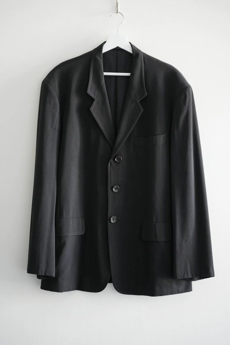 Yohji Yamamoto Yohji Yamamoto size s 98 SS double stitched wool suit 2501- Size 38R - 1 Thumbnail