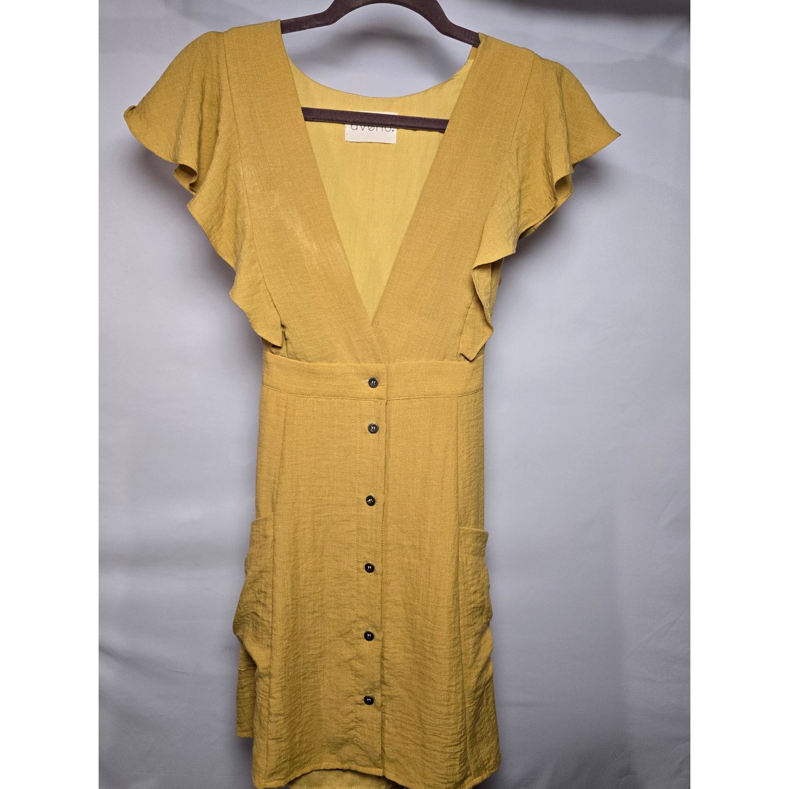 Avenue Avenue Yellow Dress Size Large Size L / US 10 / IT 46 - 1 Thumbnail