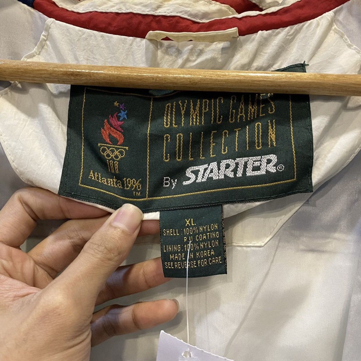 Starter × USA Olympics × Vintage VTG Atlanta 1996 Olympics Windbreaker STARTER Jacket Size US XL / EU 56 / 4 - 17 Thumbnail