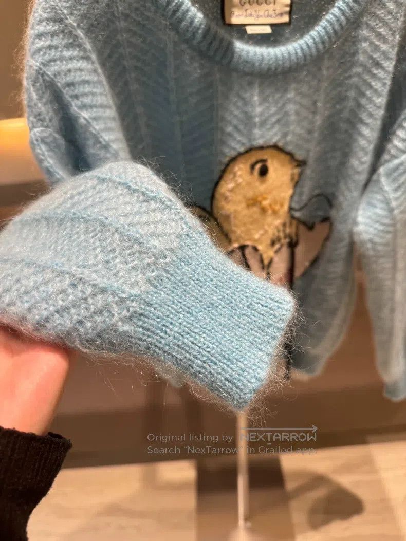 Gucci Gucci Chicken Broken Shell Blue Silhouette Sweater Size XS / US 0-2 / IT 36-38 - 4 Thumbnail