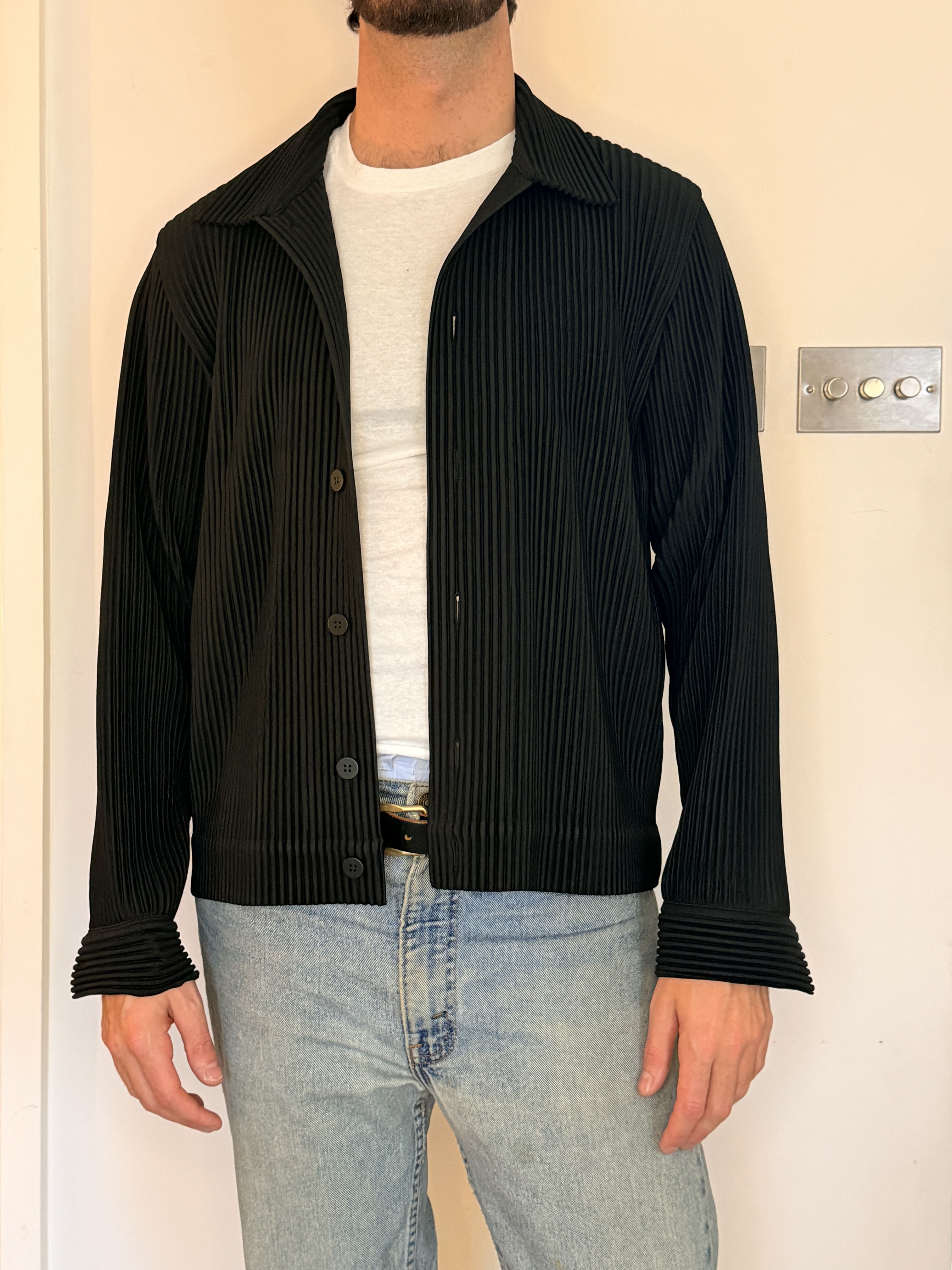 Pleated Black Jacket