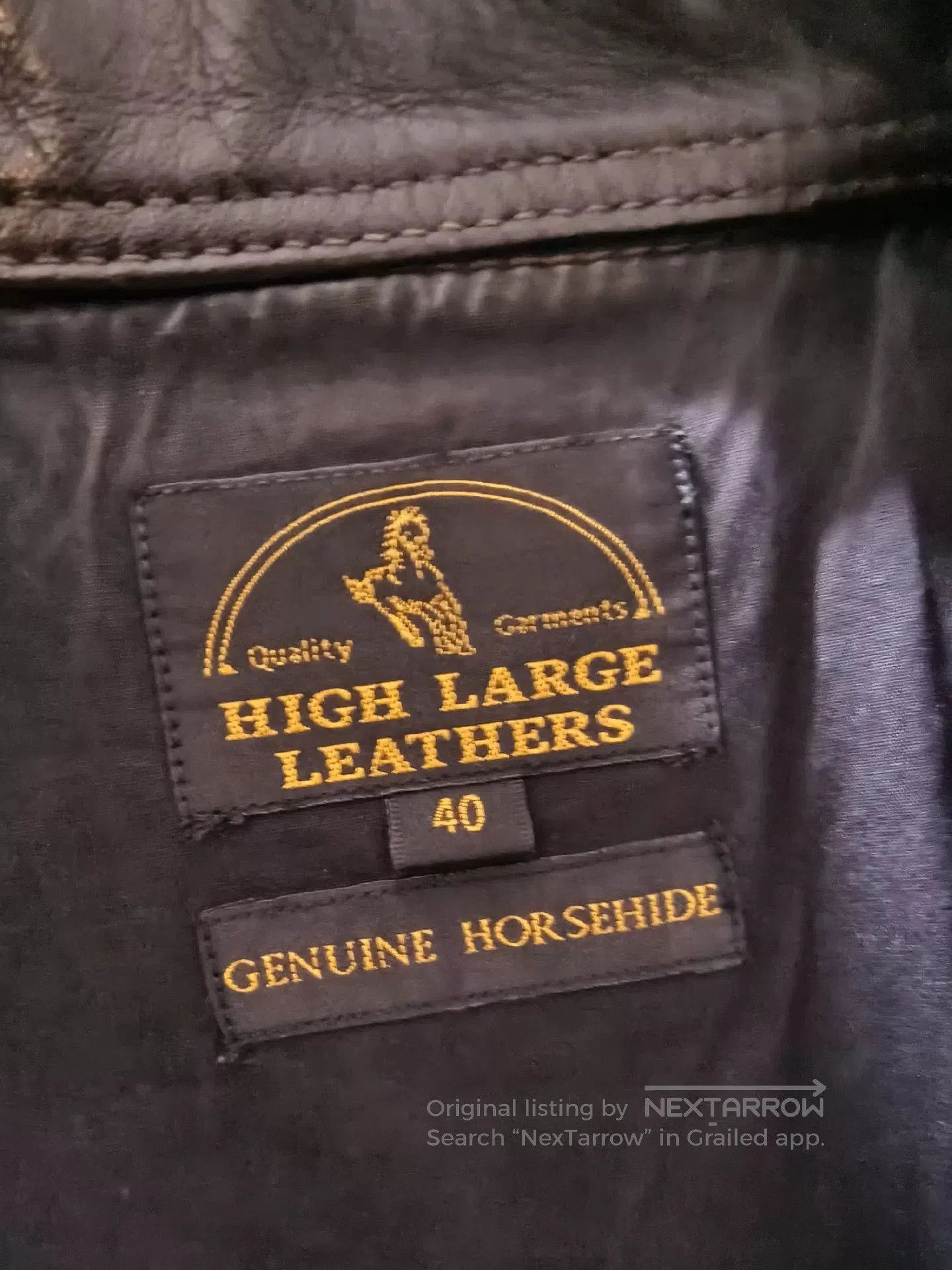 L.C. King Vintage Black Leather Motorcycle Vest. Size US L / EU 52-54 / 3 - 5 Thumbnail