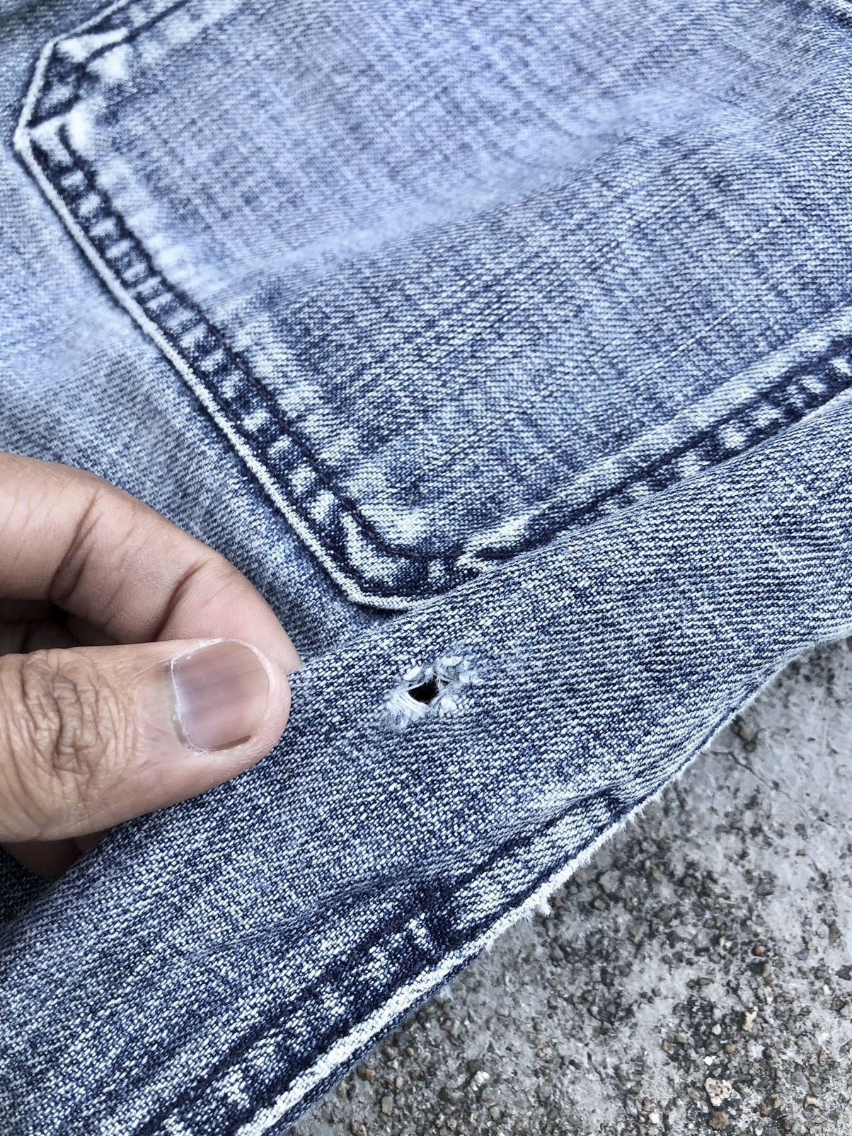 Vintage FLARED⚡️VINTAGE 7 FOL ALL MANKIND DISTRESSED DENIM Size US 32 / EU 48 - 7 Thumbnail
